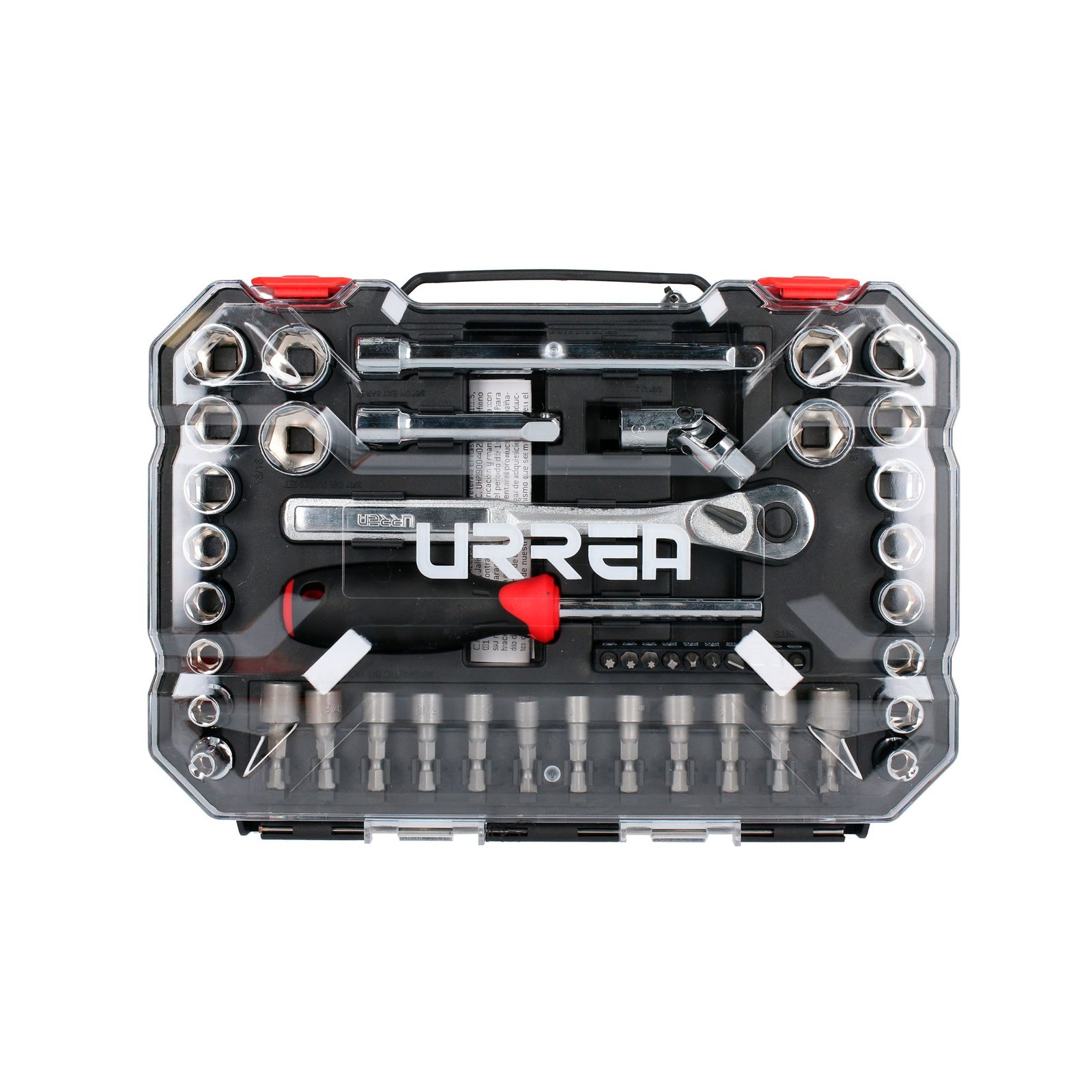 Juego de dados y accesorios cuadro de 3/8" combinado, 47 piezas Urrea - Imagen 3