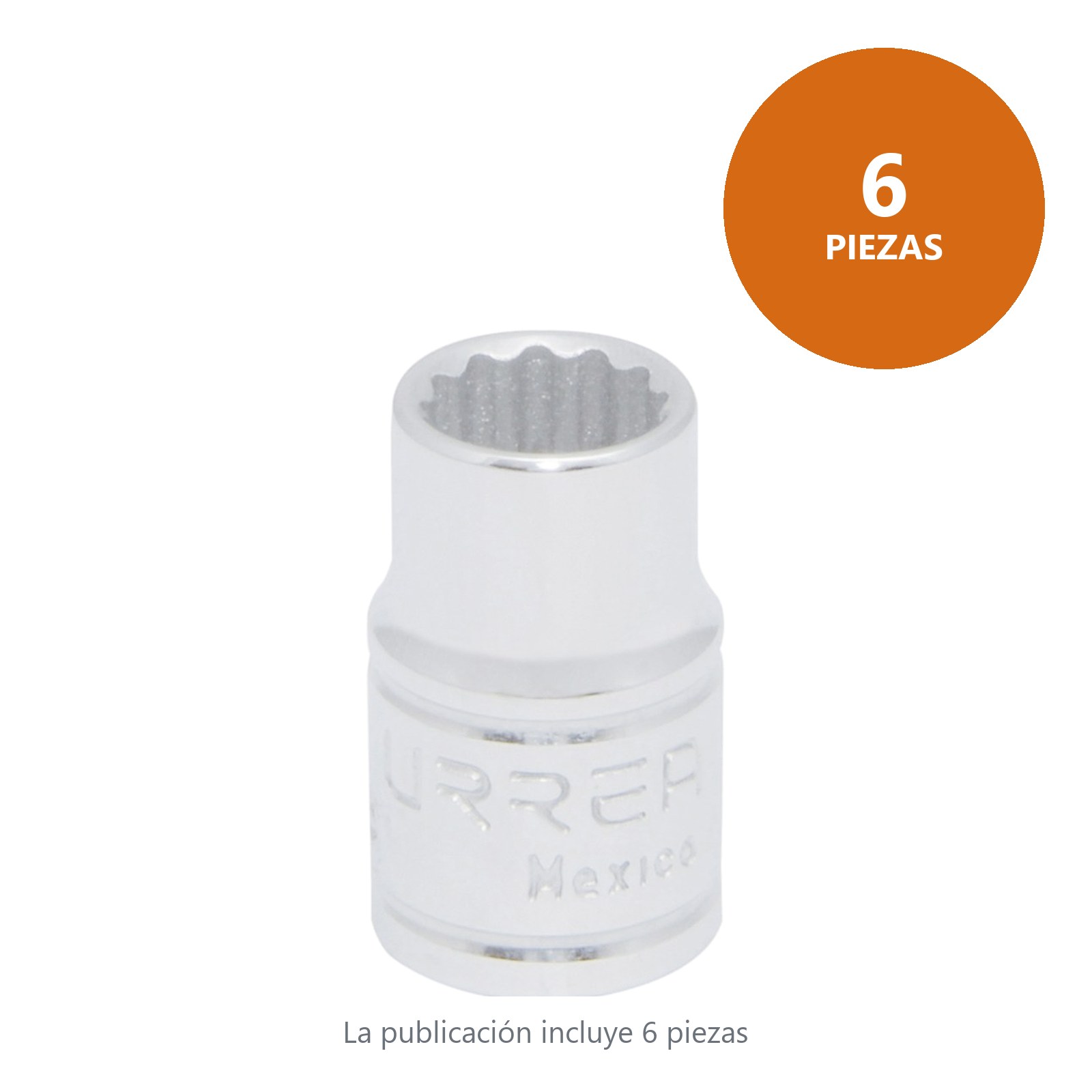 Dado cuadro de 3/8", 12 puntas, métrico, 9 mm Urrea - Imagen 3