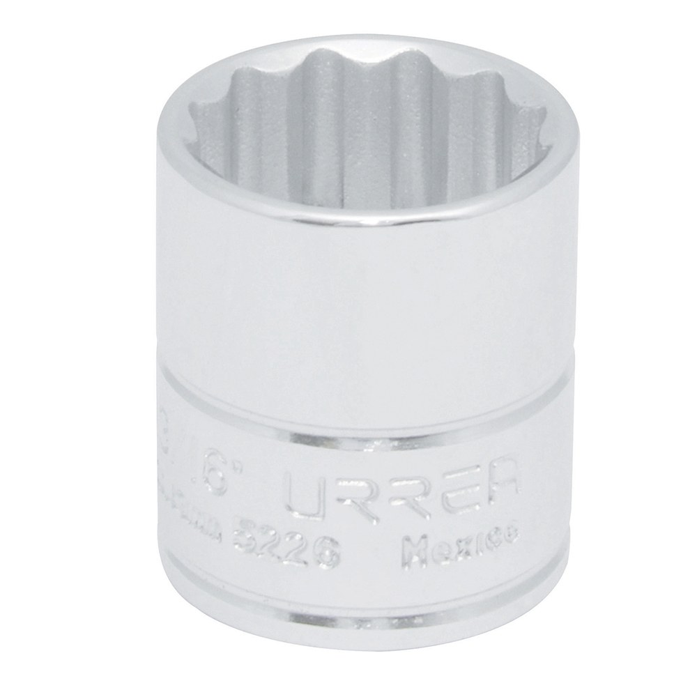 Dado cuadro de 3/8", 12 puntas, en pulgadas, 13/16" Urrea