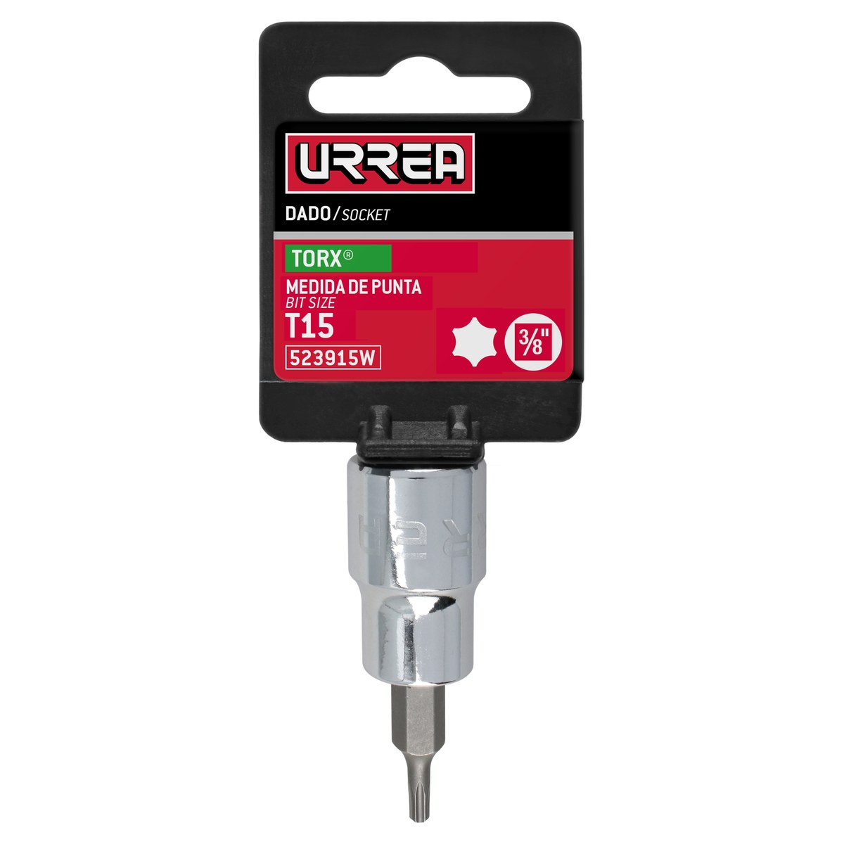 Dado con punta Torx cuadro de 3/8", T15 Urrea - Imagen 3