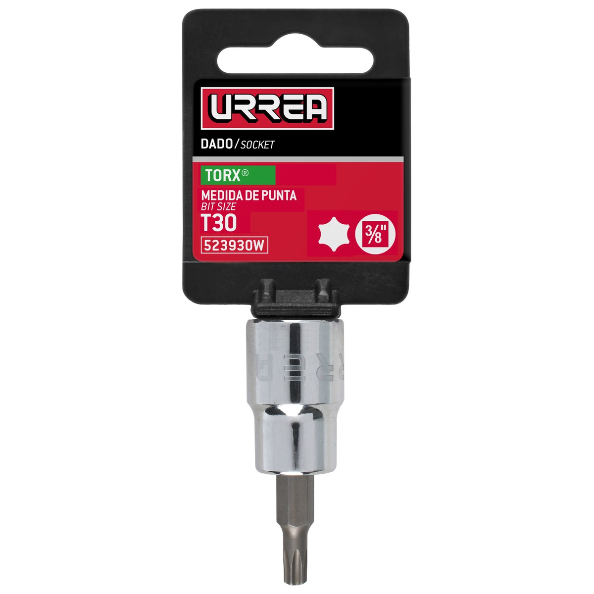 Dado con punta Torx cuadro de 3/8", T30 Urrea - Imagen 3