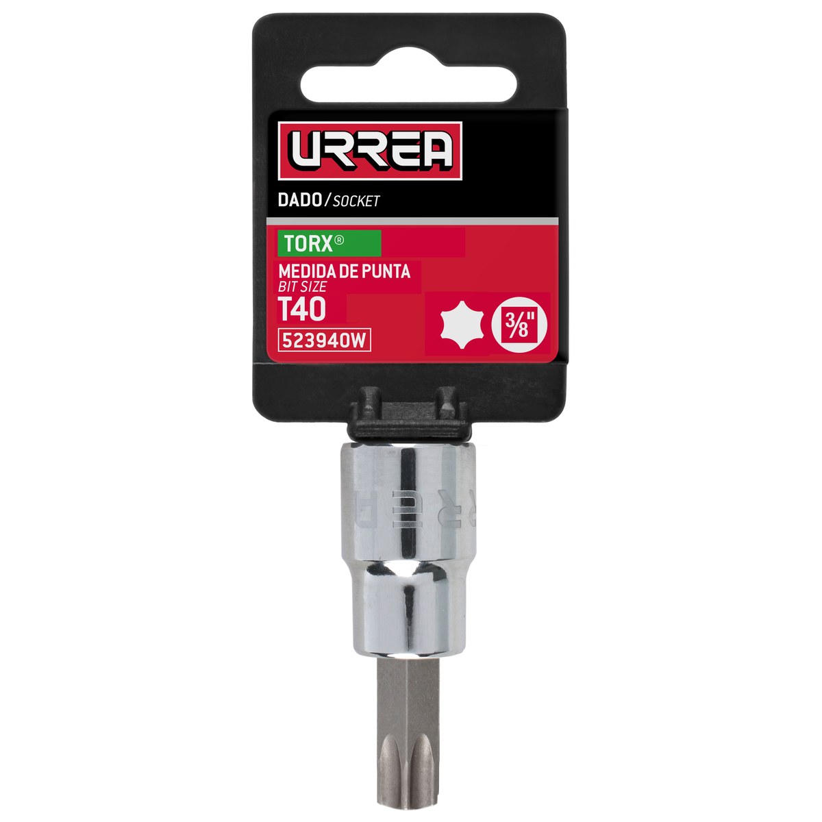 Dado con punta Torx cuadro de 3/8", T40 Urrea - Imagen 3