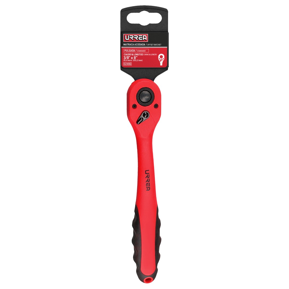 Matraca reversible acodadadas, quick release, para dado cuadro de 3/8" Urrea - Imagen 2