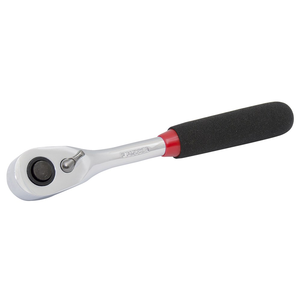 Matraca reversible con mango rubber grip, quick release, para dado cuadro de 3/8" Urrea