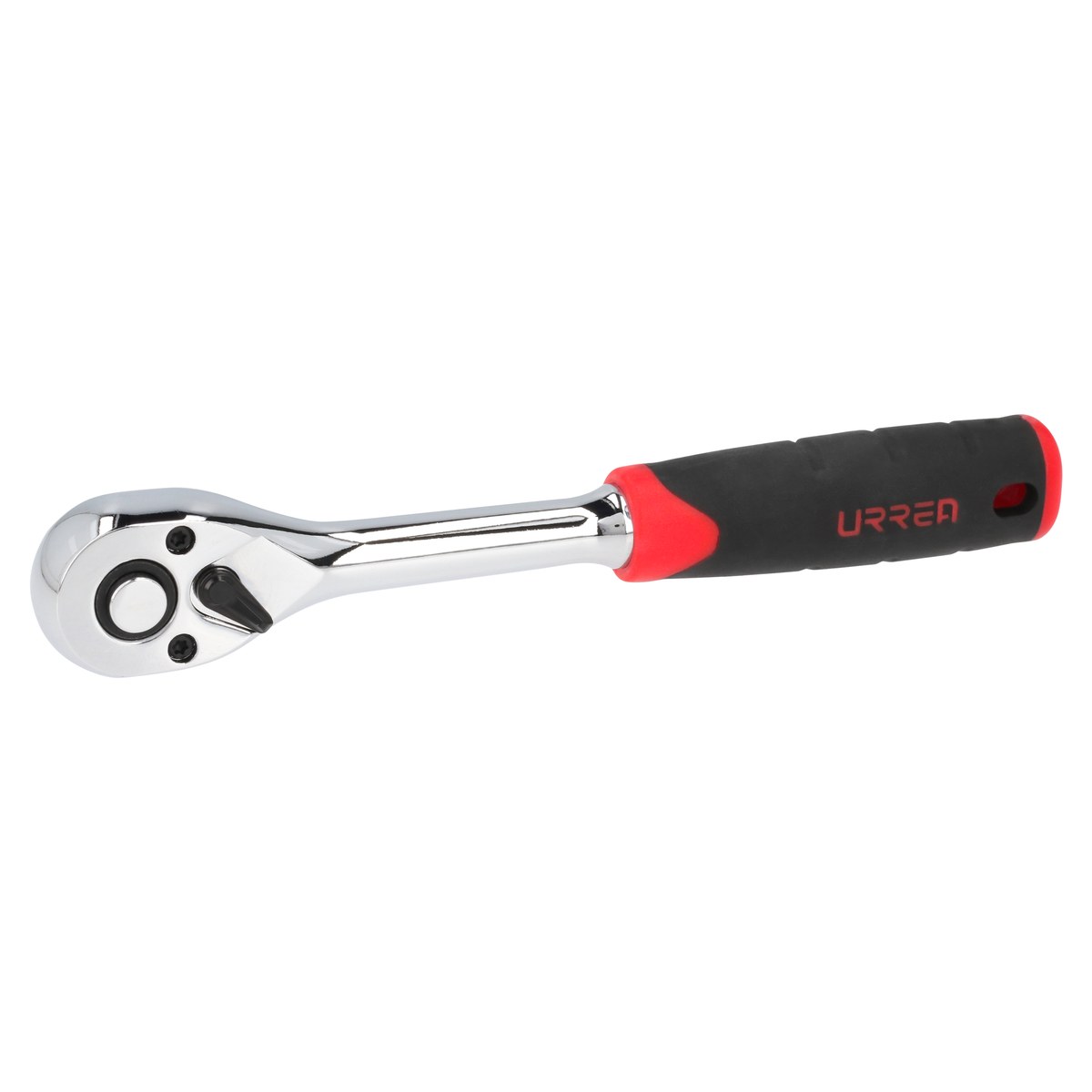 Matraca reversible con mango bimaterial, quick release, para dado cuadro de 3/8" Urrea