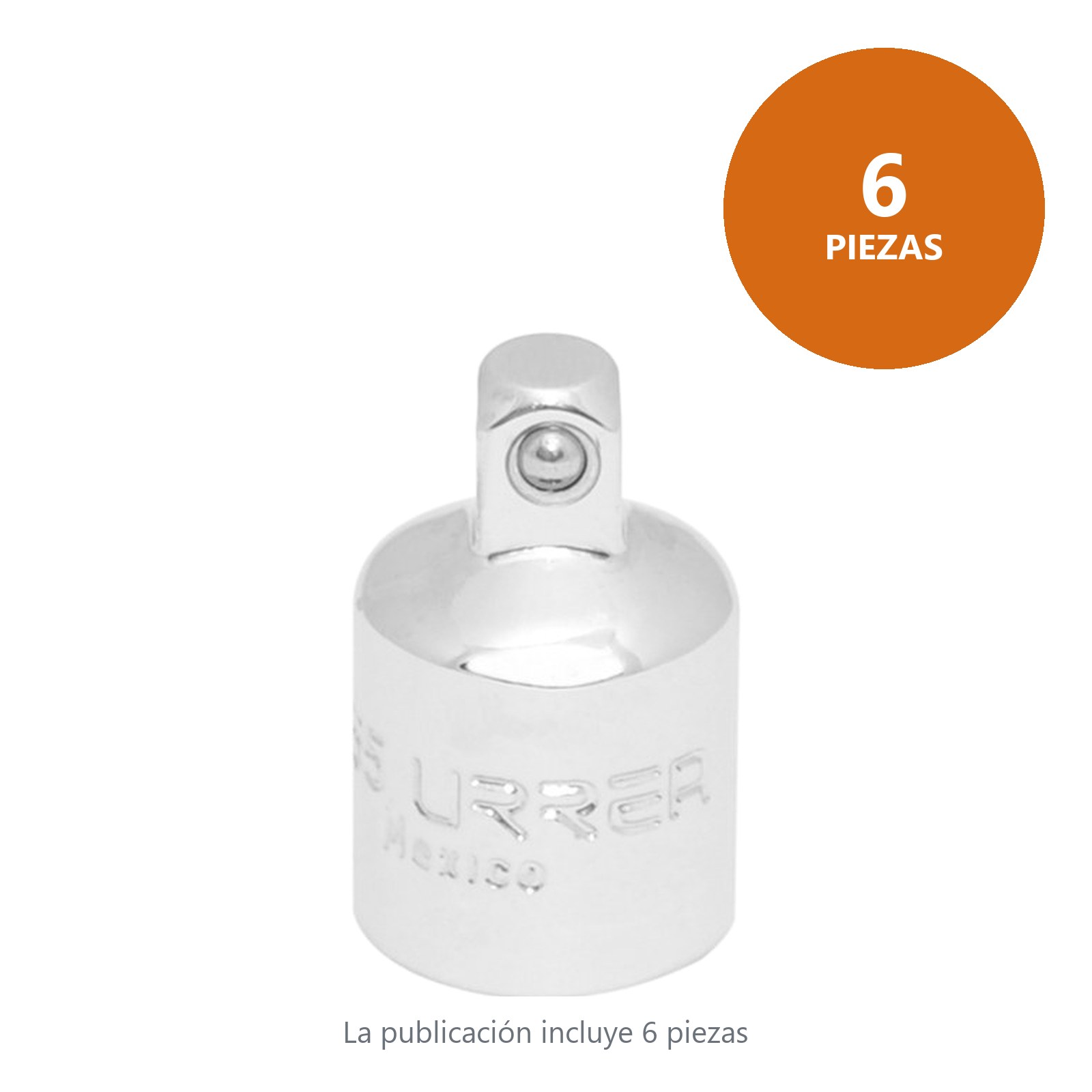 Adaptador para dado cuadro de 1/2" hembra a 3/8" macho Urrea - Imagen 3