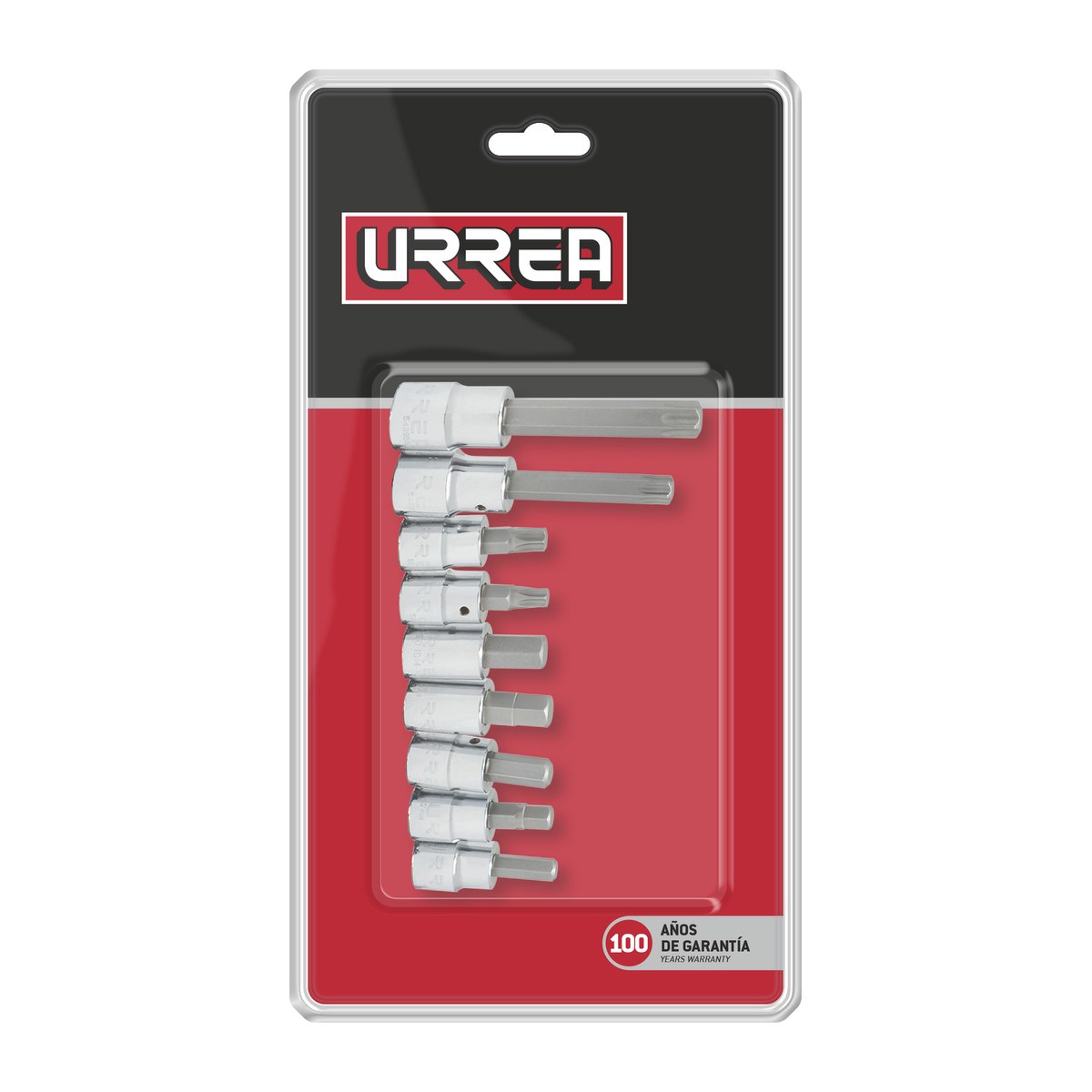 Juego de dados combinados para caliper de freno, 9 piezas Urrea - Imagen 2