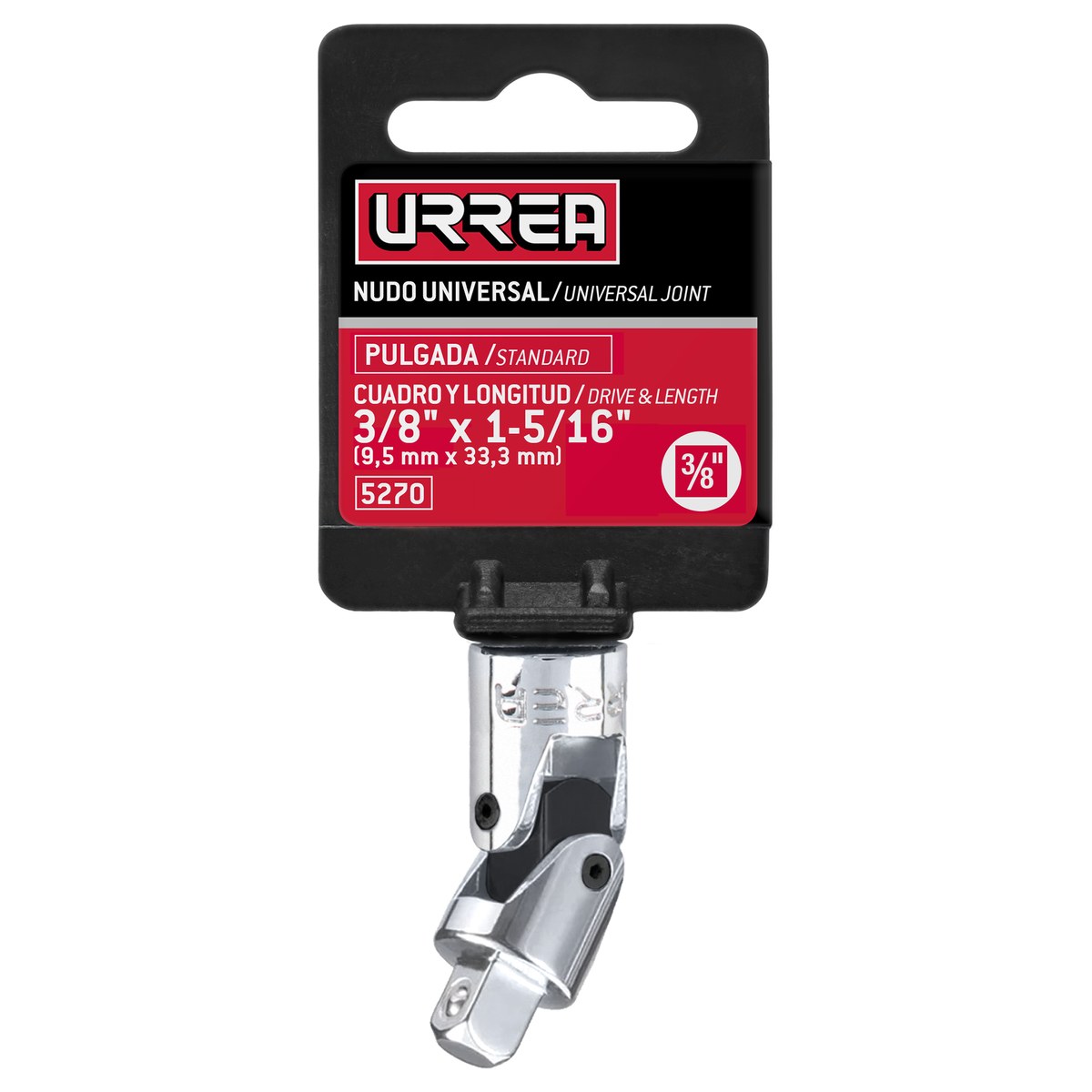 Nudo universal para dado cuadro de 3/8", 1-15/16" Urrea - Imagen 2