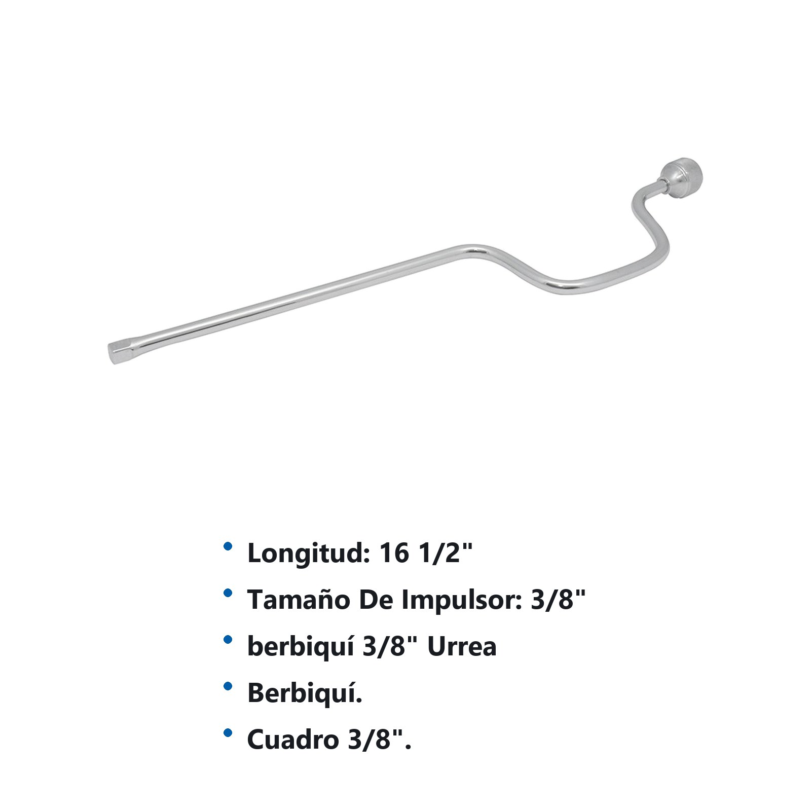 Berbiquí para dado cuadro de 3/8" Urrea - Imagen 3
