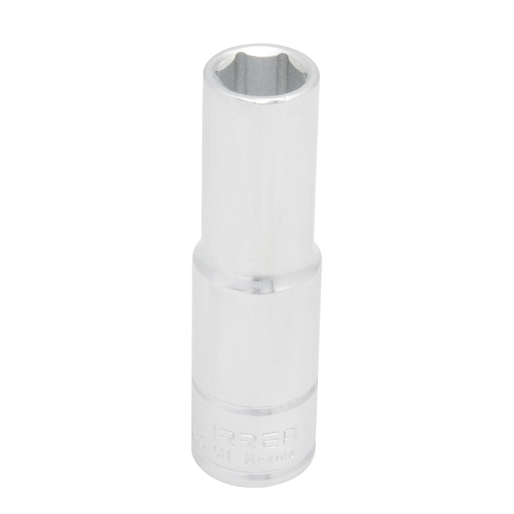 Dado largo cuadro de 1/2", 6 puntas, en pulgadas, 3/8" Urrea