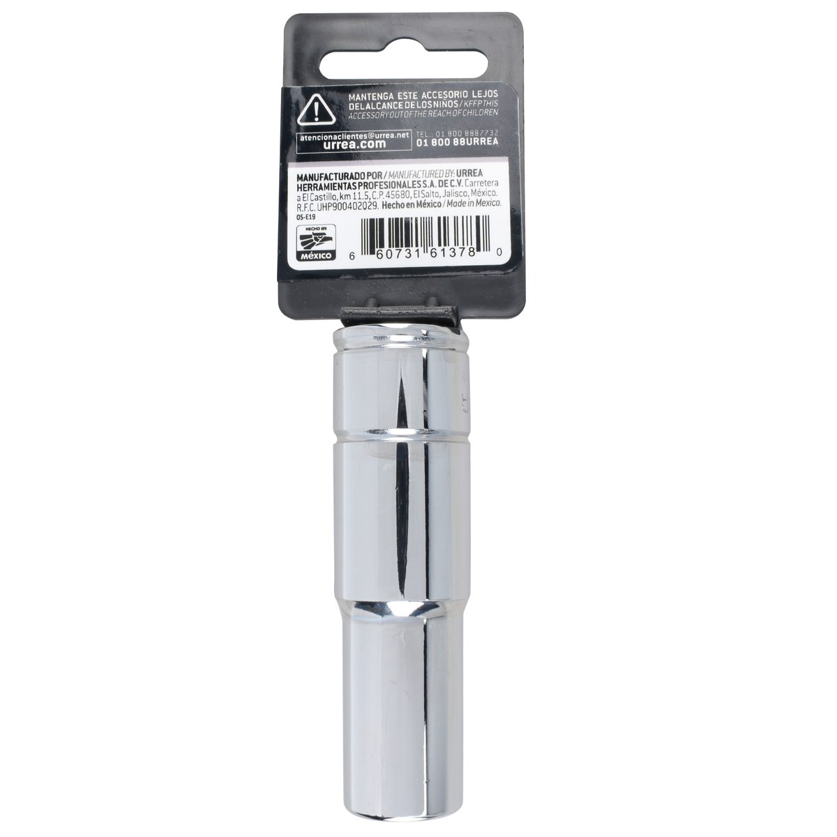 Dado largo cuadro de 1/2", 12 puntas, en pulgadas, 1/2" Urrea - Imagen 3