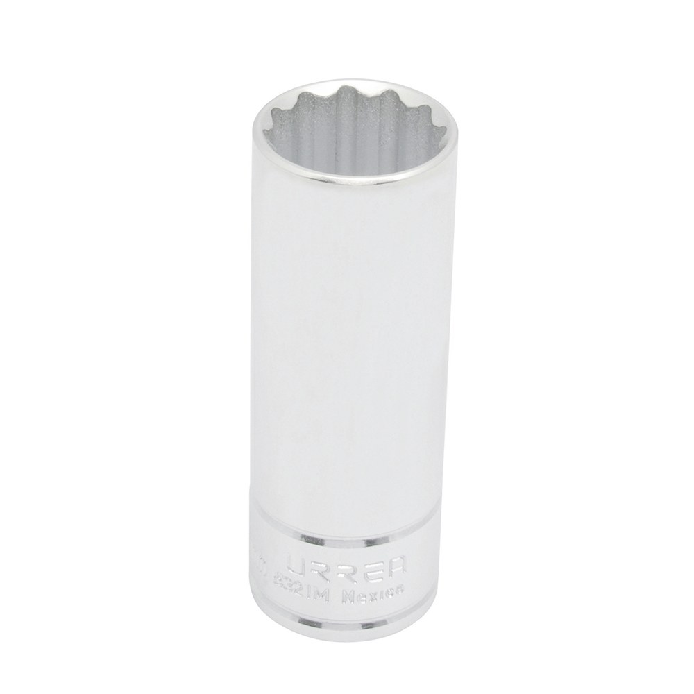 Dado largo cuadro de 1/2", 12 puntas, métrico, 21 mm Urrea