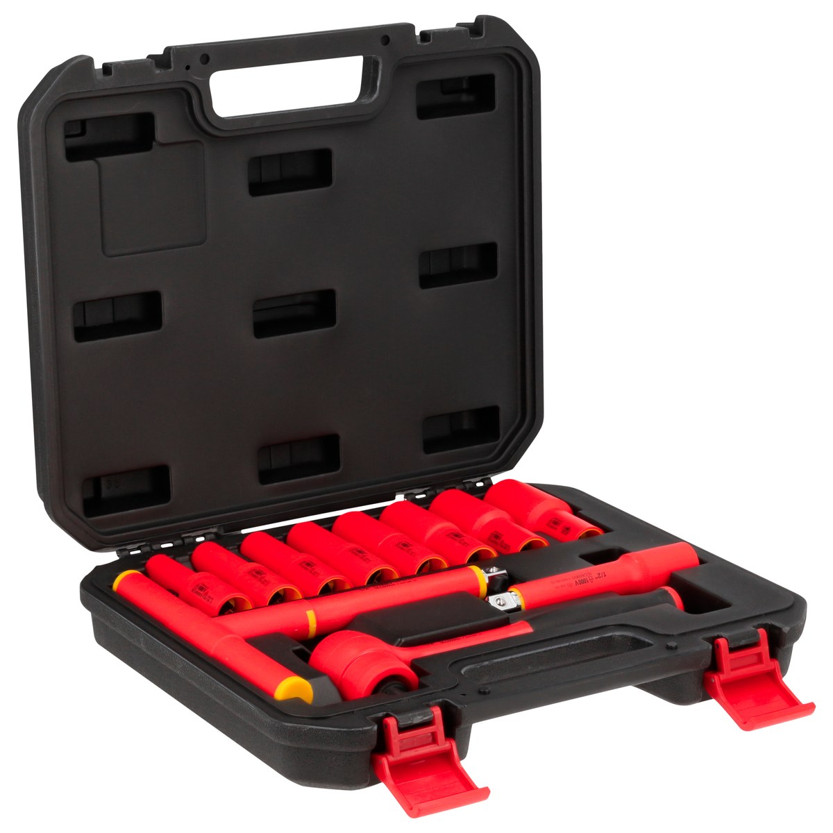 Juego de dados y accesorios cuadro de 1/2" en pulgadas para 1000 V, 11 piezas Urrea - Imagen 2