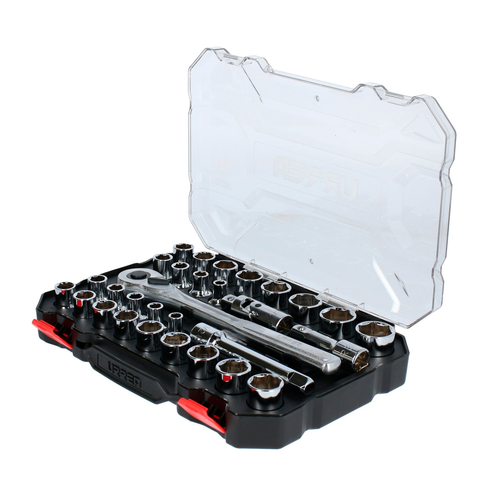 Juego de dados y accesorios cuadro de 1/2" combinado, 30 piezas Urrea - Imagen 3
