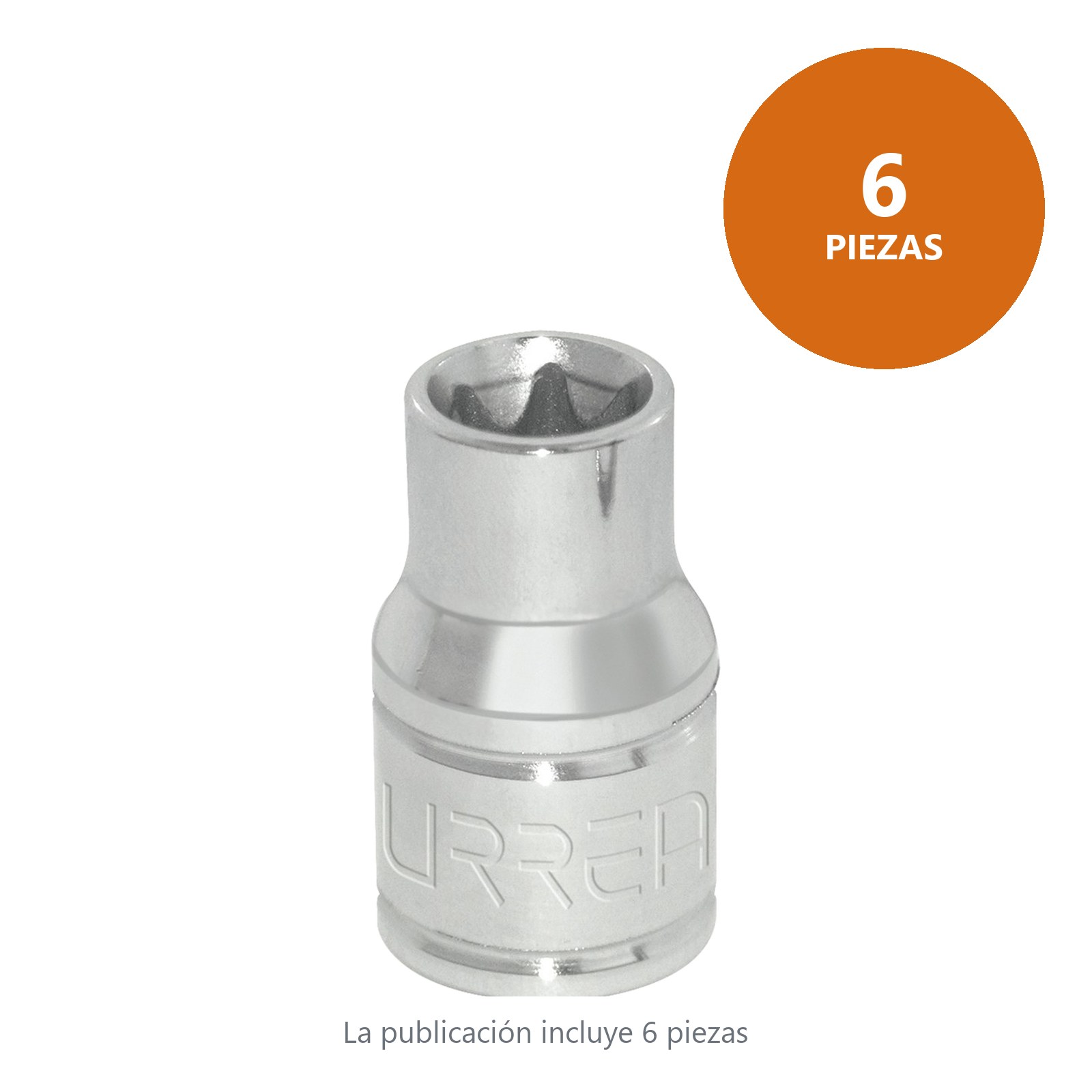 Dado torx hembra cuadro de 1/2", E10 Urrea - Imagen 3