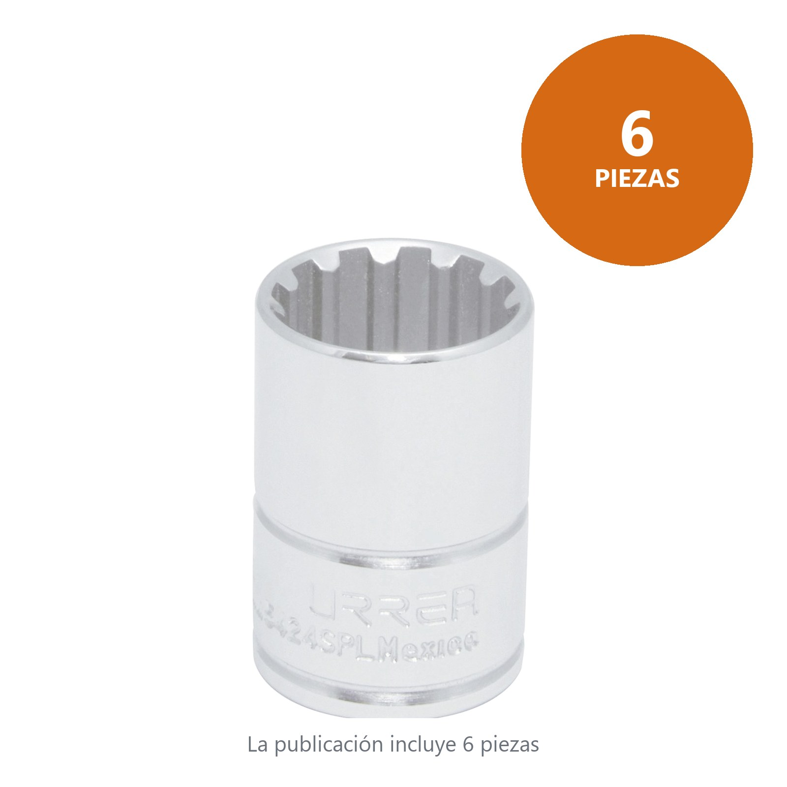 Dado spline cuadro de 1/2", # 16 Urrea - Imagen 3