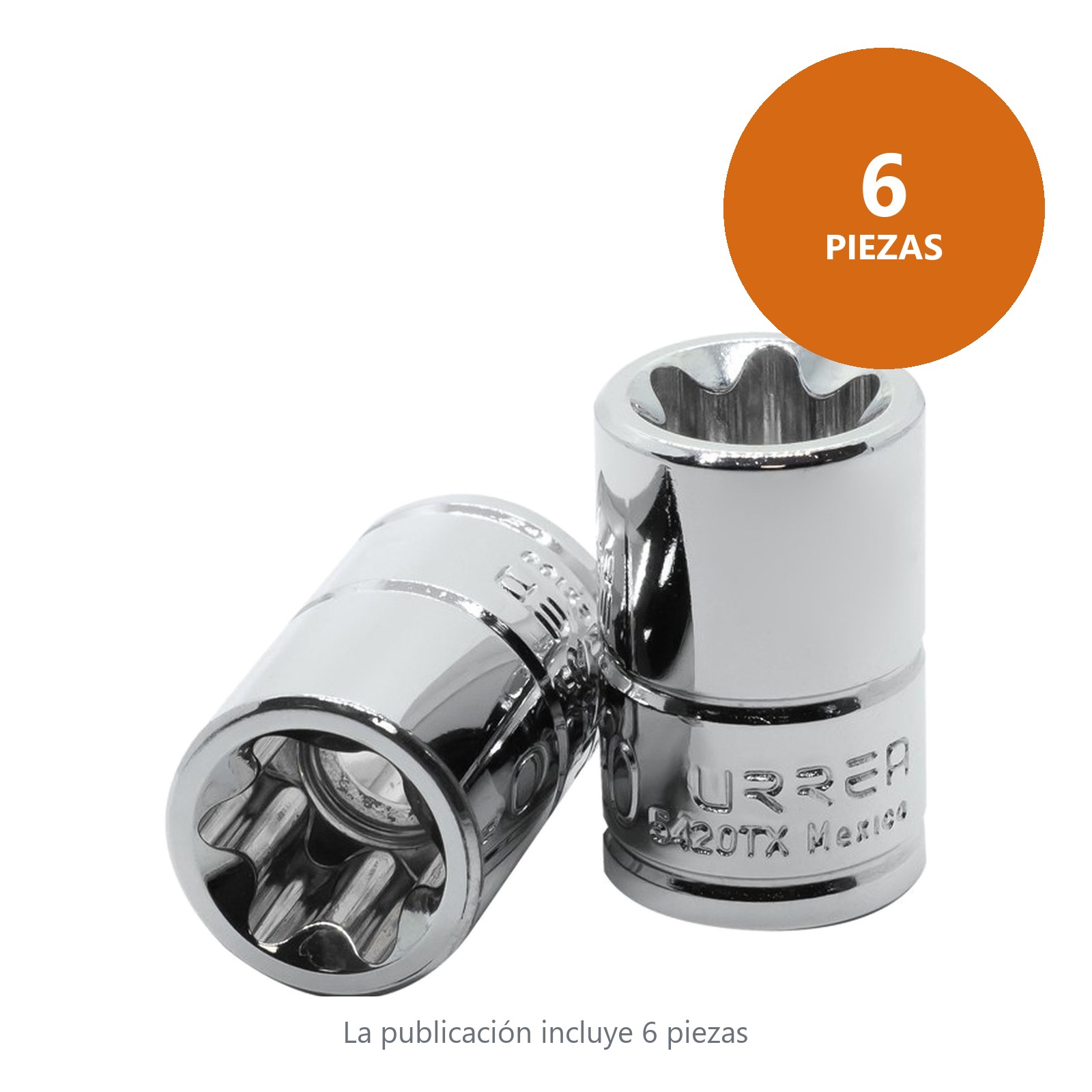 Dado torx hembra cuadro de 1/2", E20 Urrea - Imagen 3