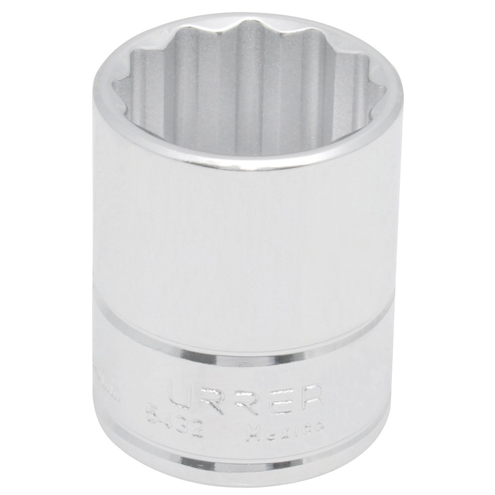 Dado cuadro de 1/2", 12 puntas, en pulgadas, 31/32" Urrea