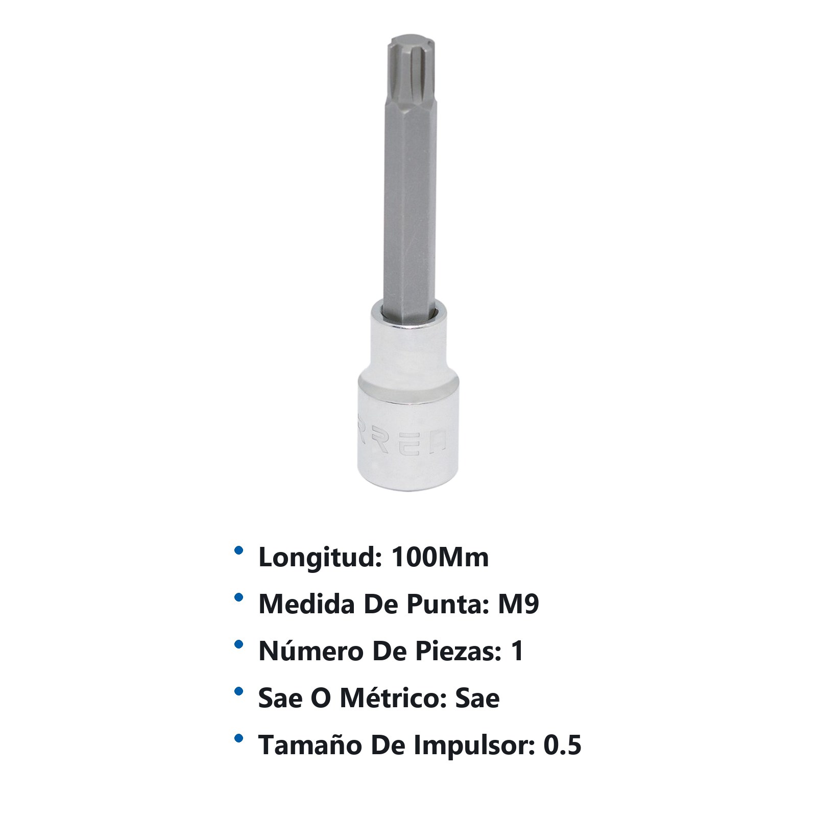 Dado con punta ribe cuadro de 1/2", M9 Urrea - Imagen 3