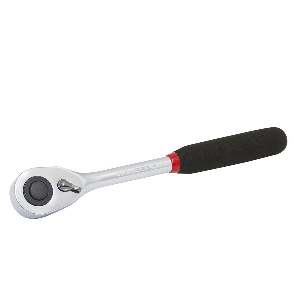 Matraca reversible con mango rubber grip, quick release, para dado cuadro de 1/2" Urrea