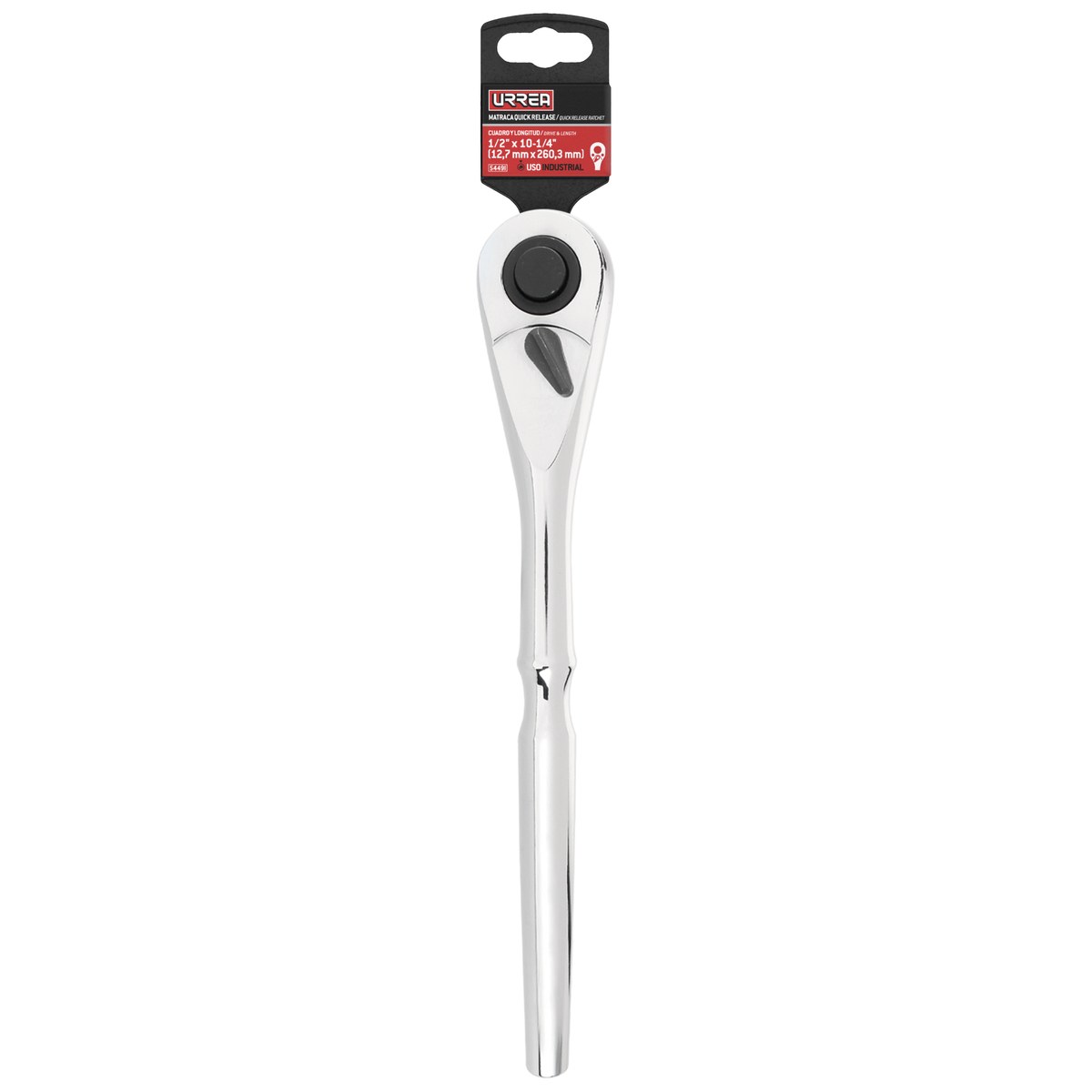 Matraca reversible cromada, quick release, para dado cuadro de 1/2" Urrea - Imagen 2