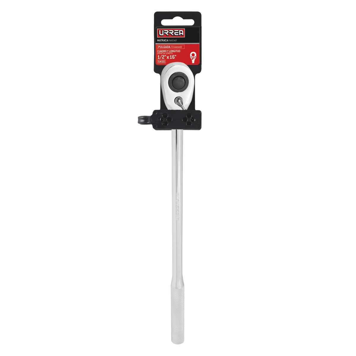 Matraca reversible mango largo, quick release, para dado cuadro de 1/2" Urrea - Imagen 2