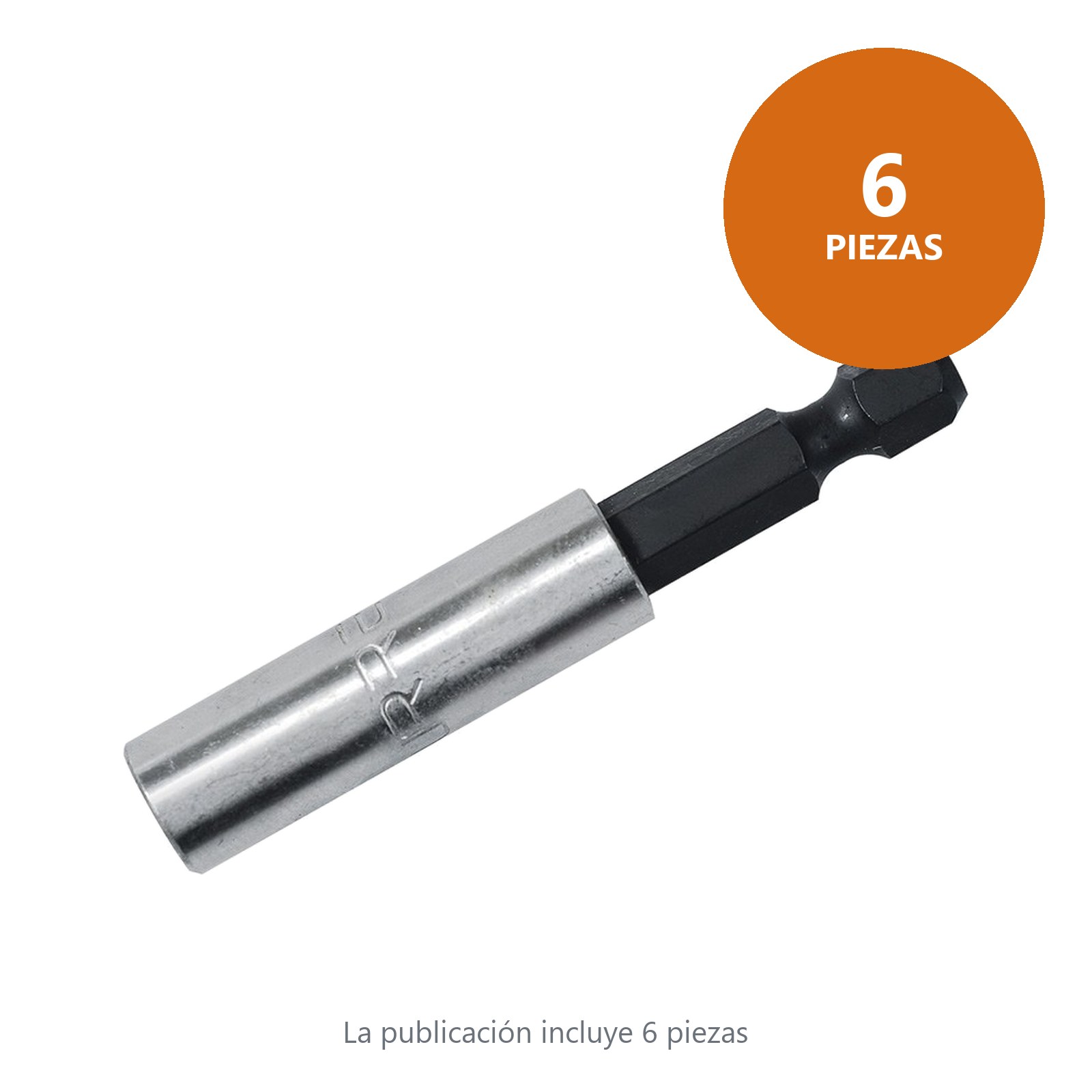 Adaptador con imán para puntas hexágono de 1/4", 2-1/4" 6 piezas Urrea - Imagen 2