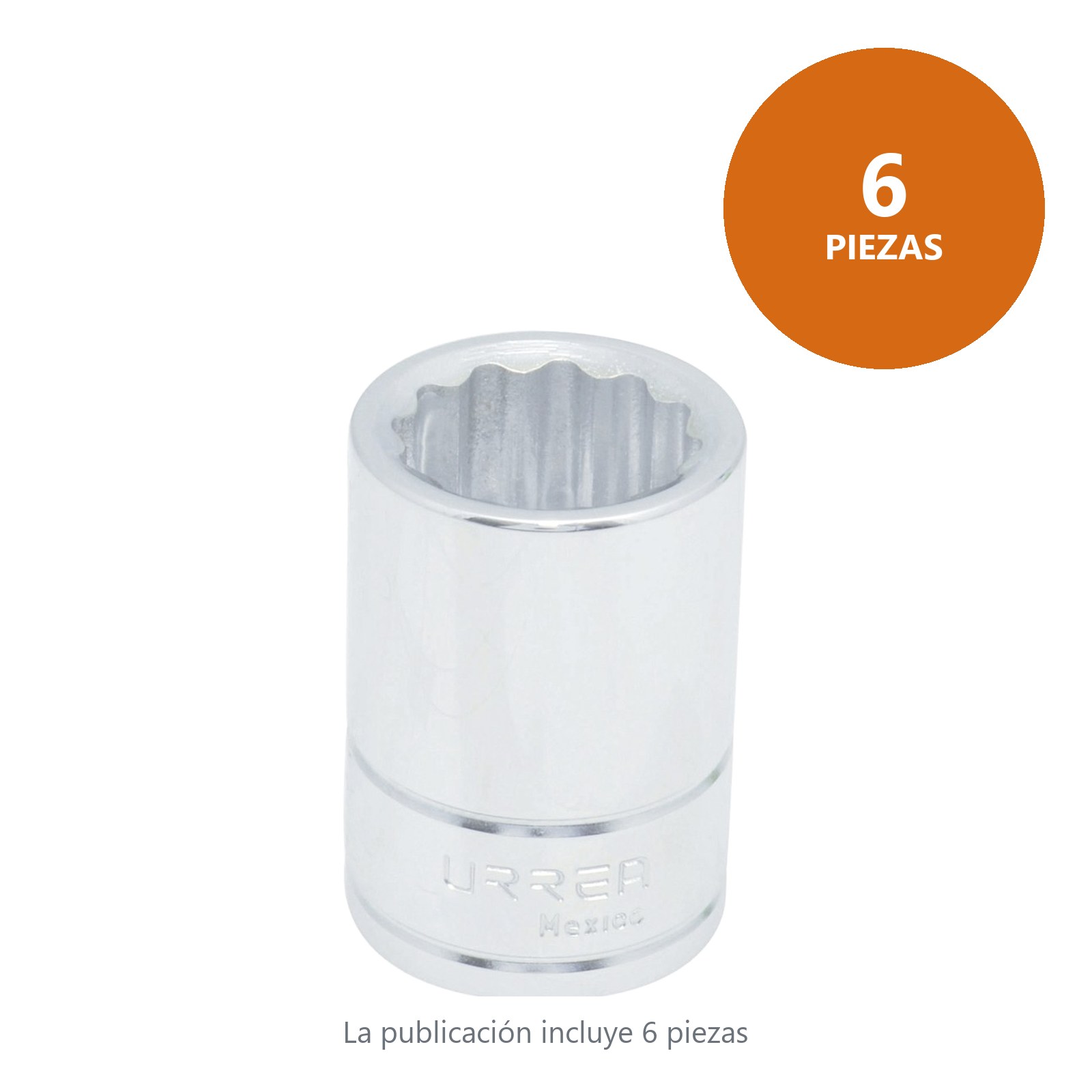 Dado cuadro de 3/4", 12 puntas, métrico, 25 mm Urrea - Imagen 3