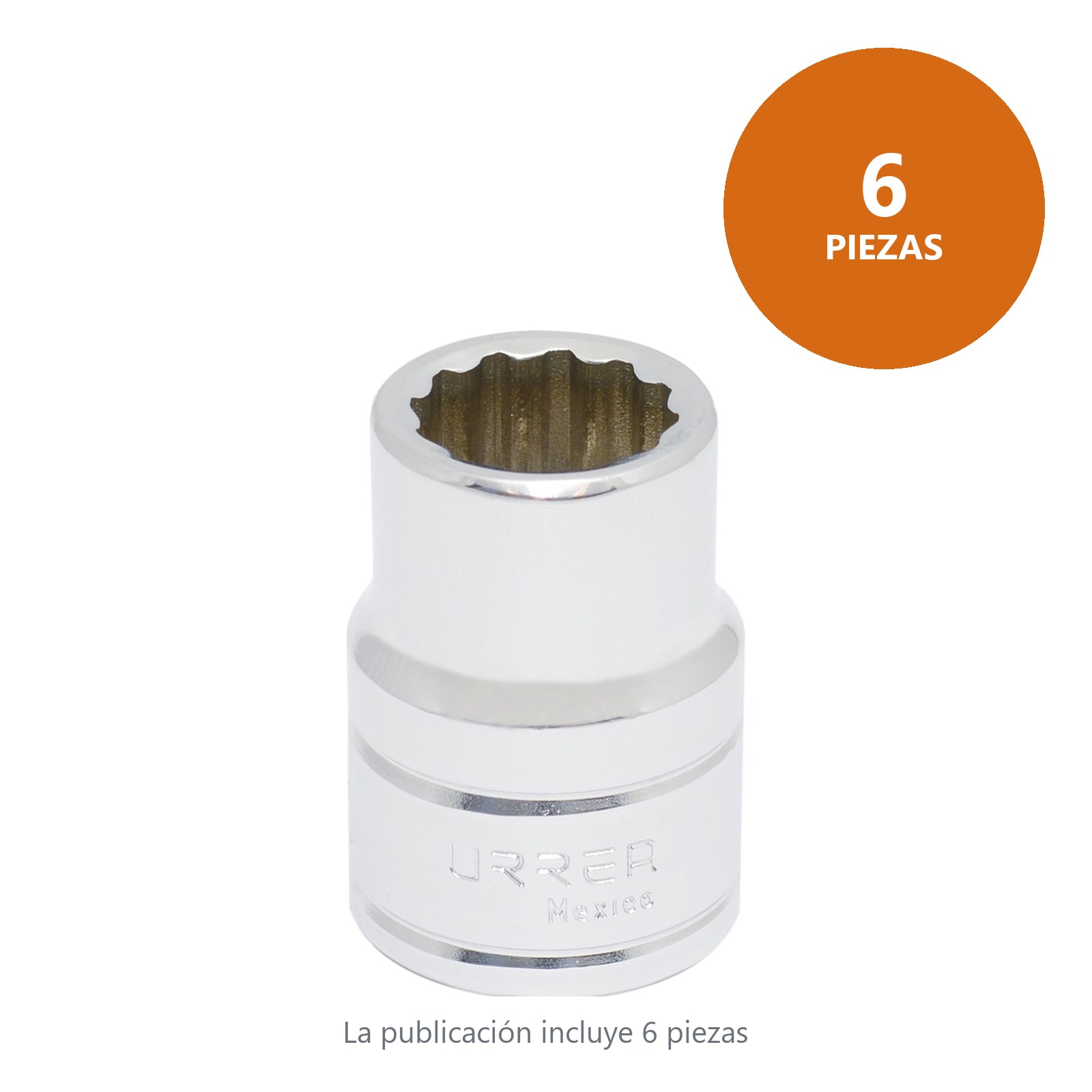 Dado cuadro de 3/4", 12 puntas, en pulgadas, 13/16" Urrea - Imagen 3