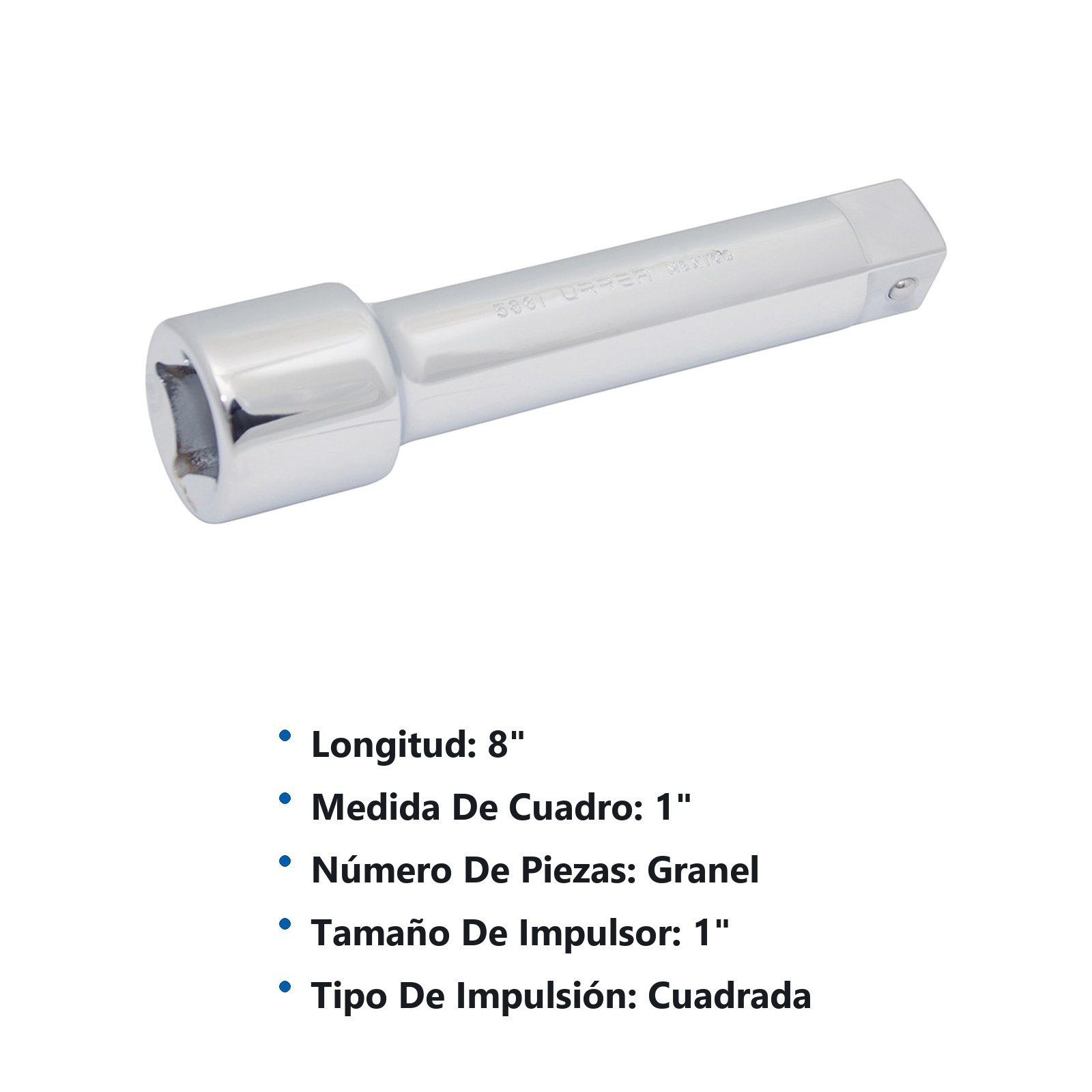 Extensión para dado cuadro de 1", 8" Urrea - Imagen 2