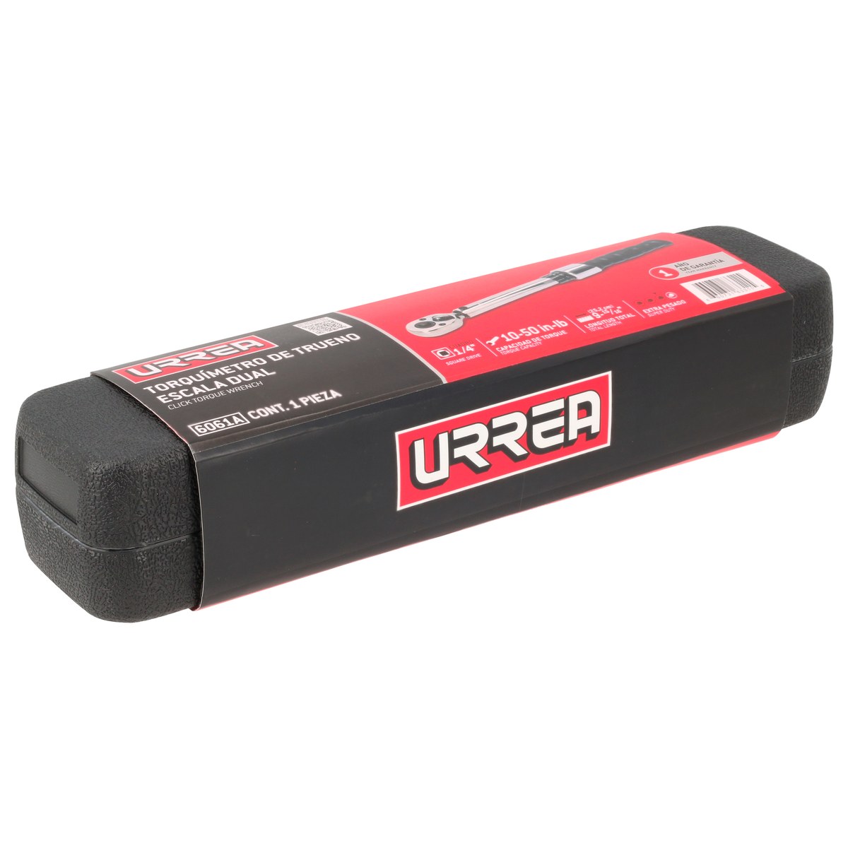 Torquímetro de trueno escala dual cuadro de 1/4", 10-50 in-lb Urrea - Imagen 3