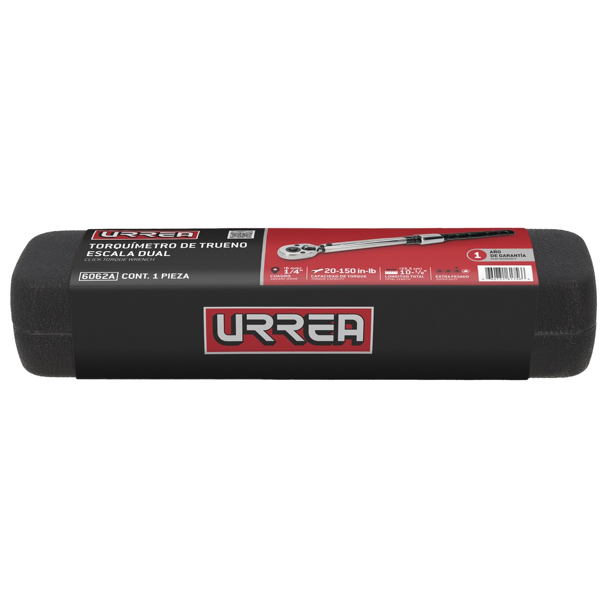 Torquímetro de trueno escala dual cuadro de 1/4", 20-150 in-lb Urrea - Imagen 2