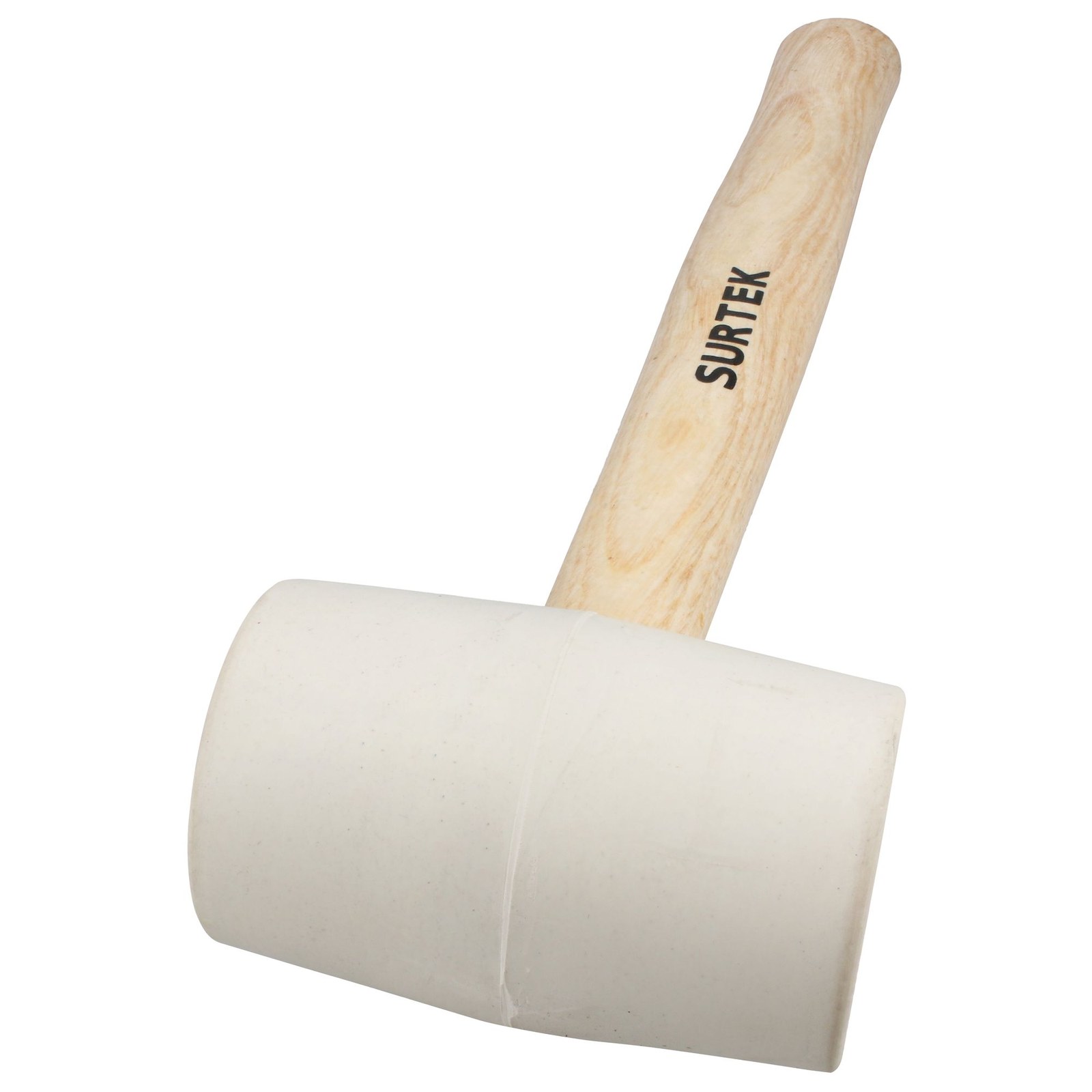 Mazo con cabeza de hule blanco con mango de madera de 12", 8 oz Surtek - Imagen 2