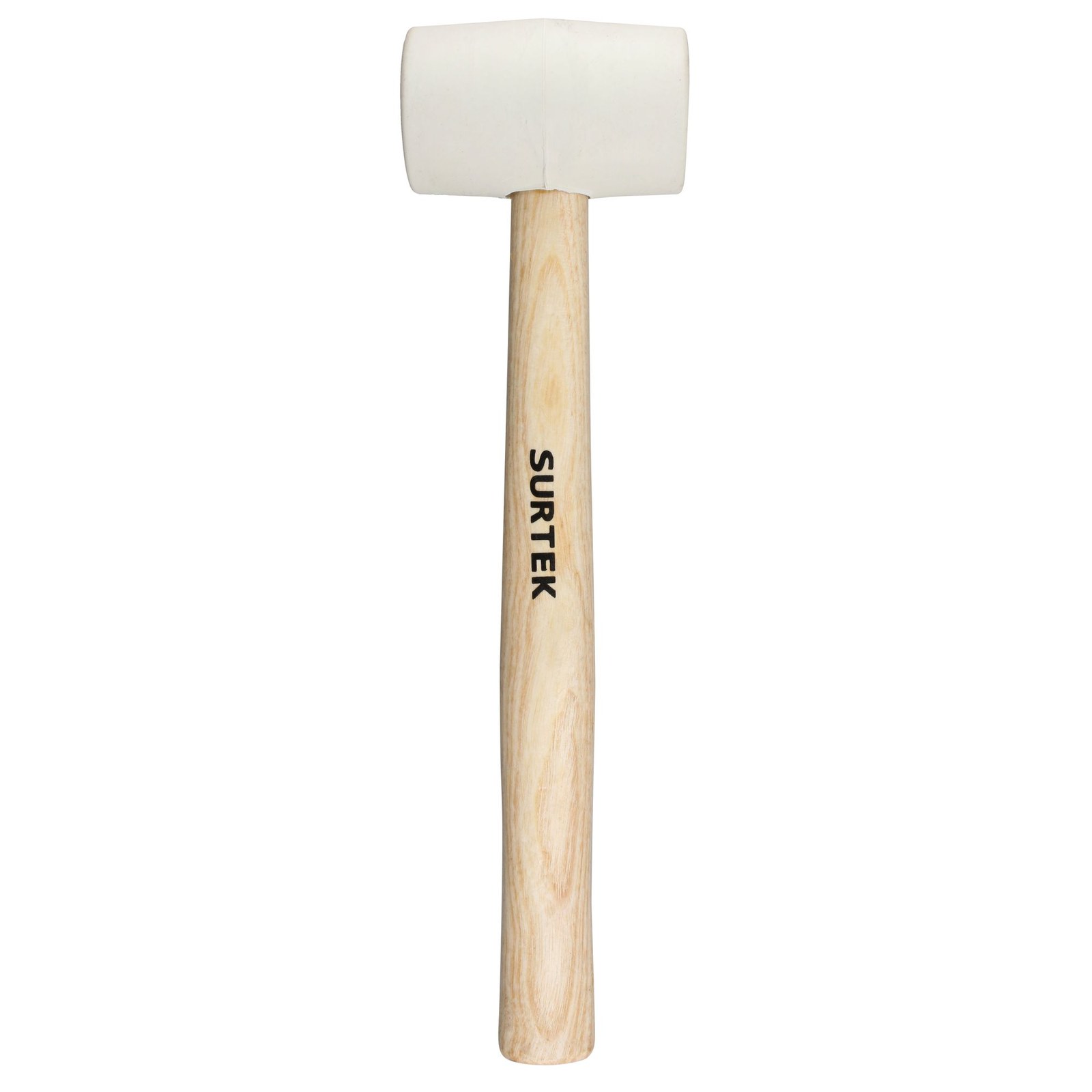 Mazo con cabeza de hule blanco con mango de madera de 12", 8 oz Surtek - Imagen 3