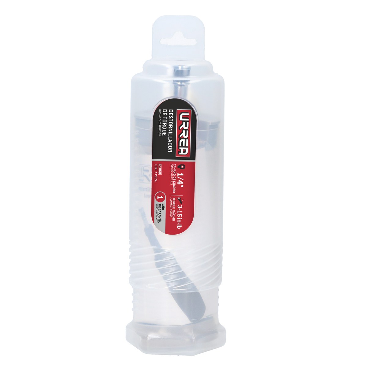 Destornillador de torque microajustable con mango plástico cuadro de 1/4", 0.5-4 in-lb Urrea - Imagen 2