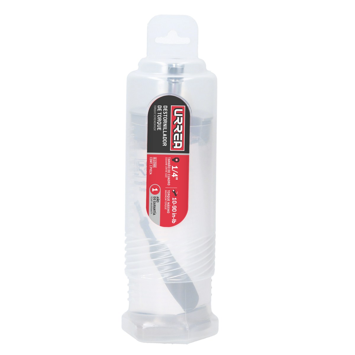 Destornillador de torque microajustable con mango plástico cuadro de 1/4", 10-90 in-lb Urrea - Imagen 2