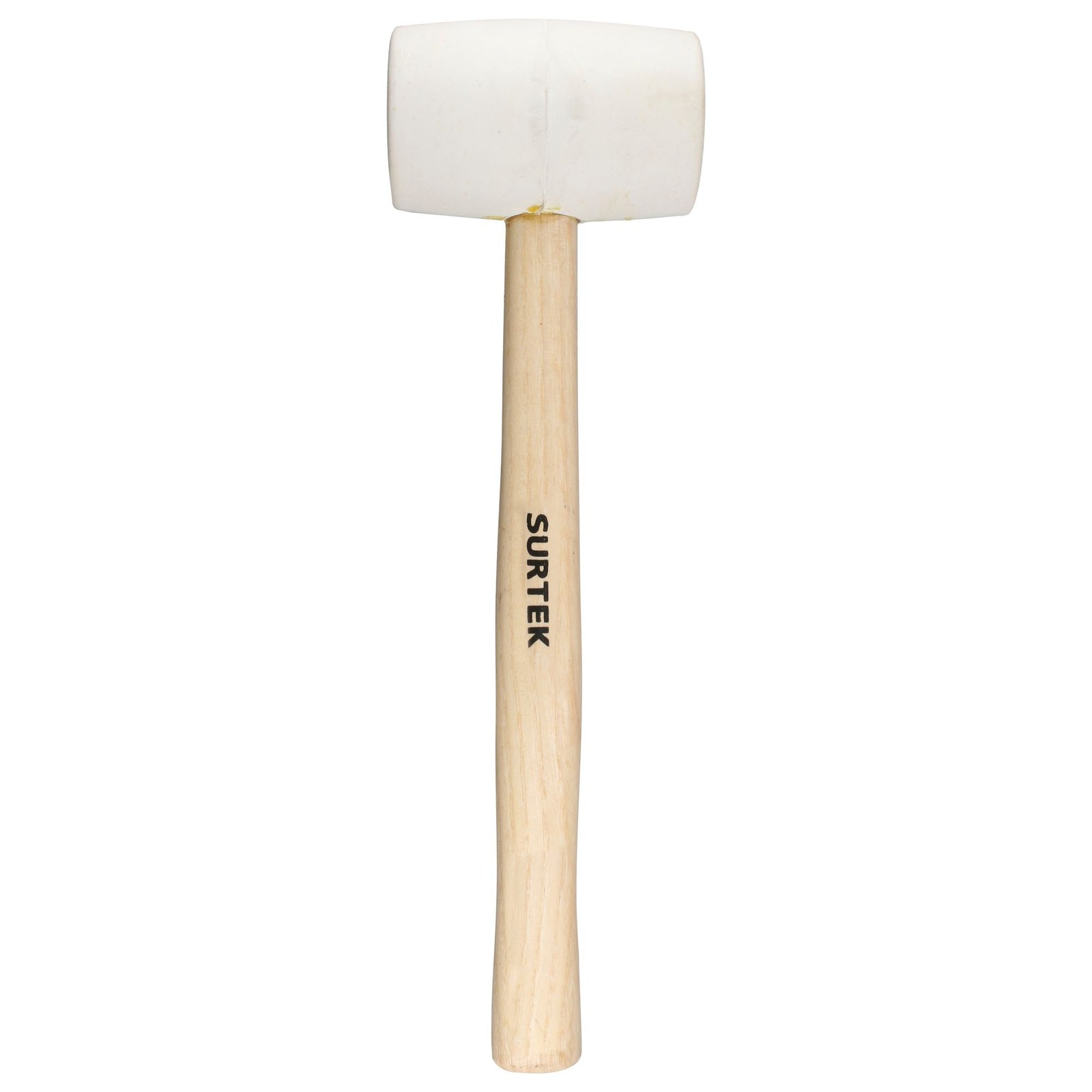 Mazo con cabeza de hule blanco con mango de madera de 14", 16 oz Surtek - Imagen 3