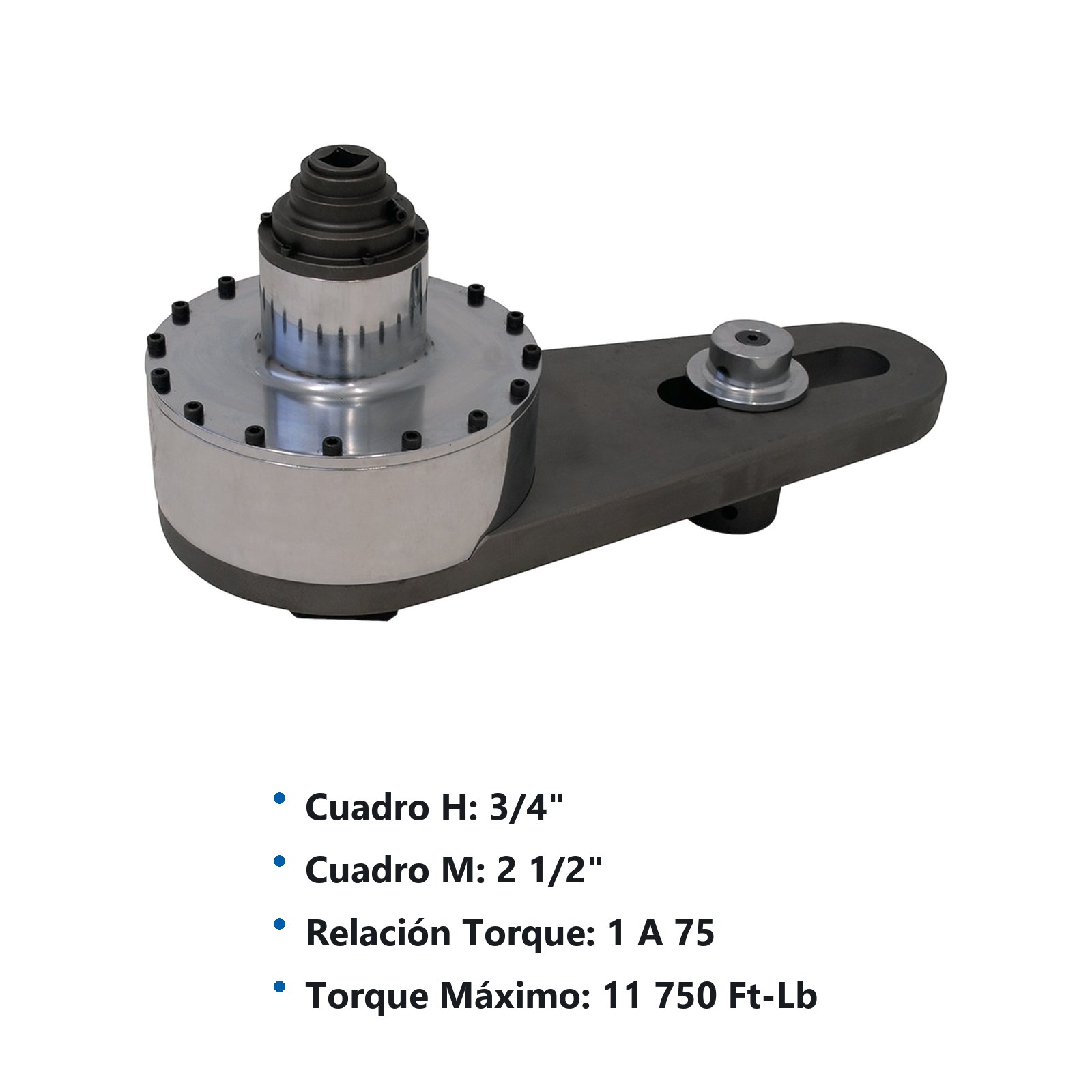 Multiplicador de torque reacción esclava cuadro de 3/4" a 2-1/2", 11750 ft-lb Urrea - Imagen 3