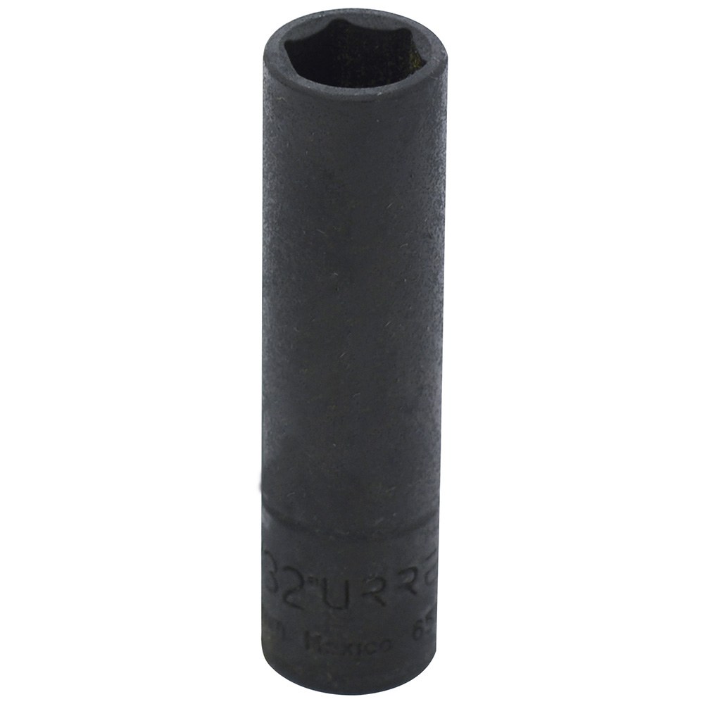 Dado de impacto largo cuadro de 1/4", 6 puntas, en pulgadas, 11/32" Urrea