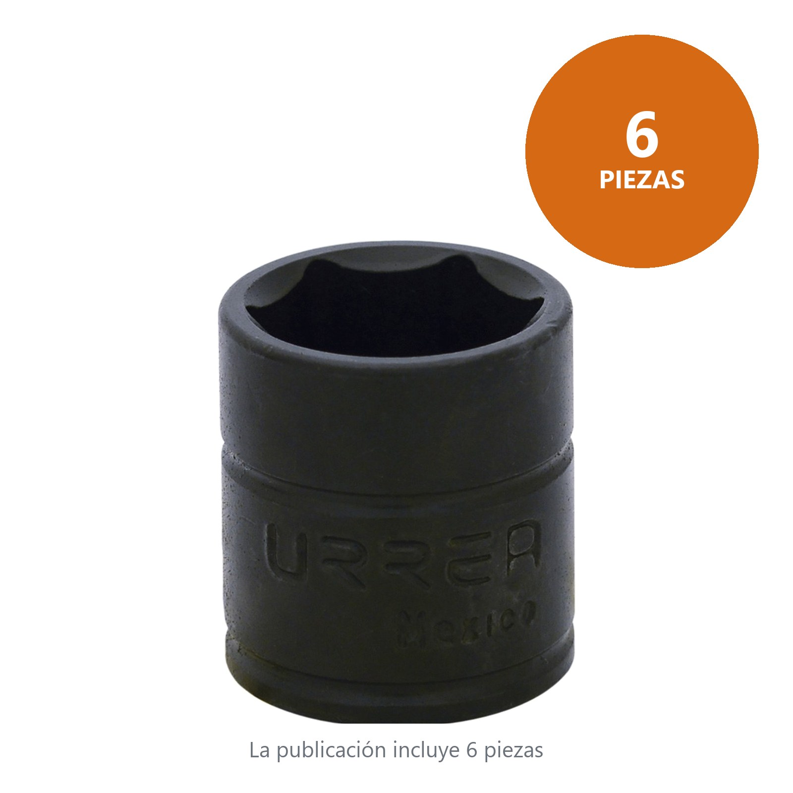 Dado de impacto cuadro de 1/4", 6 puntas, métrico, 14 mm Urrea - Imagen 2