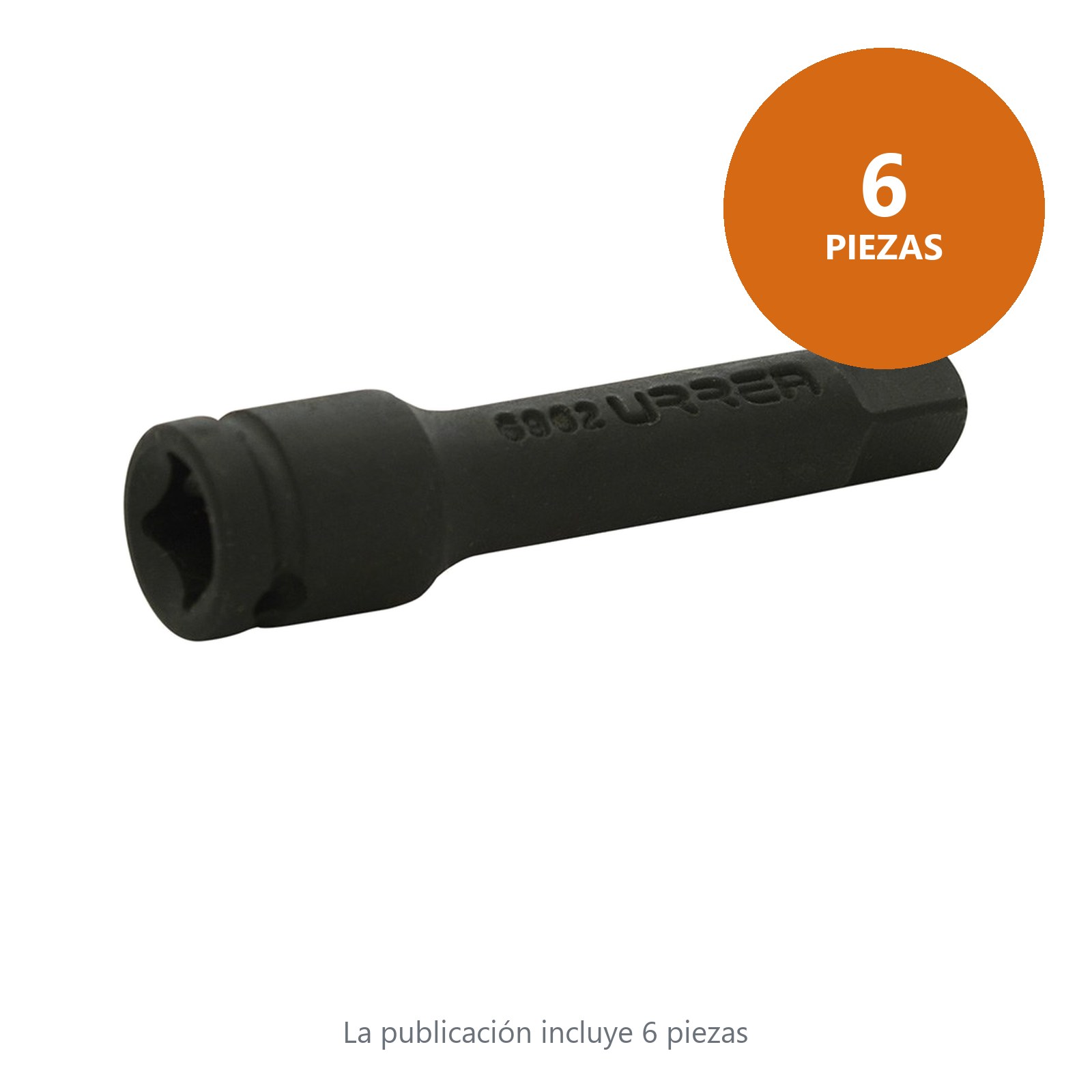 Extensión con perno para dado de impacto cuadro de 1/4", 2" Urrea - Imagen 3