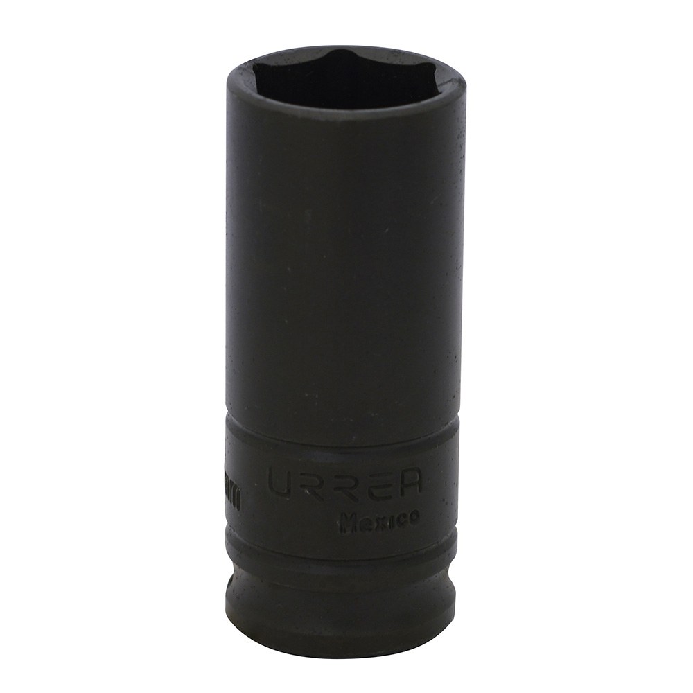 Dado de impacto largo cuadro de 3/8", 6 puntas, métrico, 19 mm Urrea