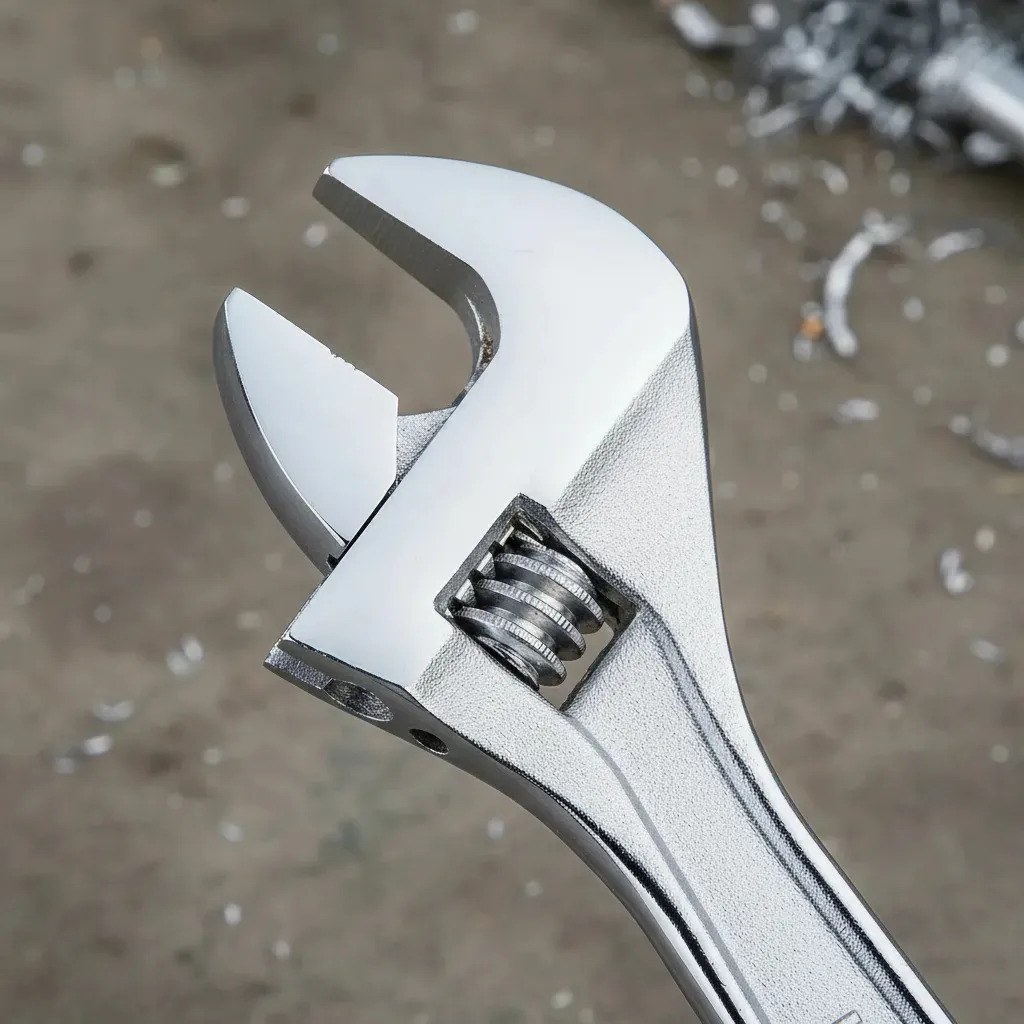 Llave ajustable cromada 4" Urrea - Imagen 2
