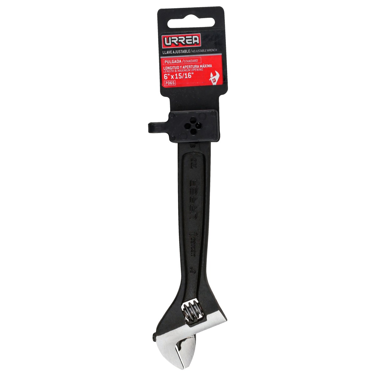Llave ajustable fosfatizada 6" Urrea - Imagen 2