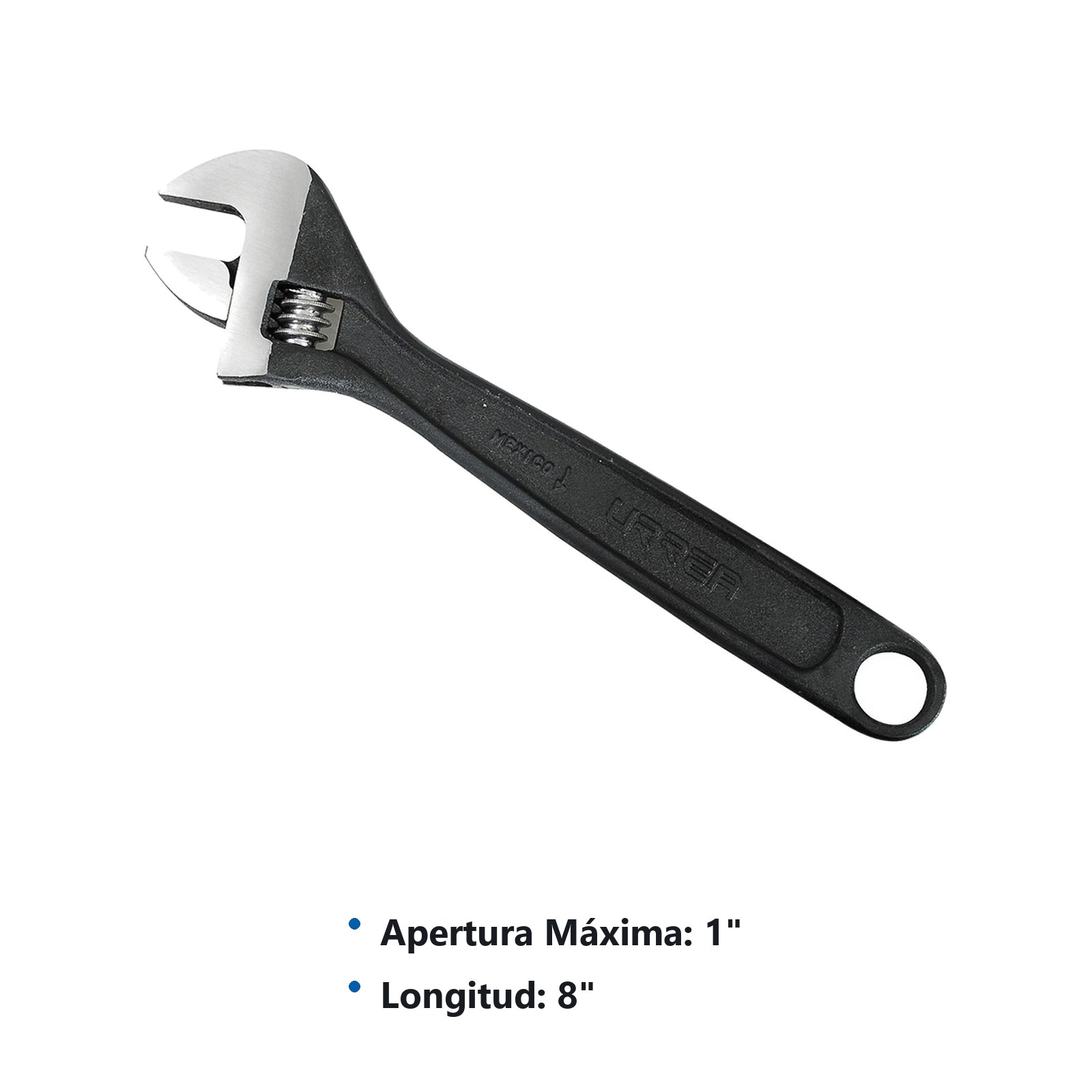 Llave ajustable fosfatizada 8" Urrea - Imagen 3