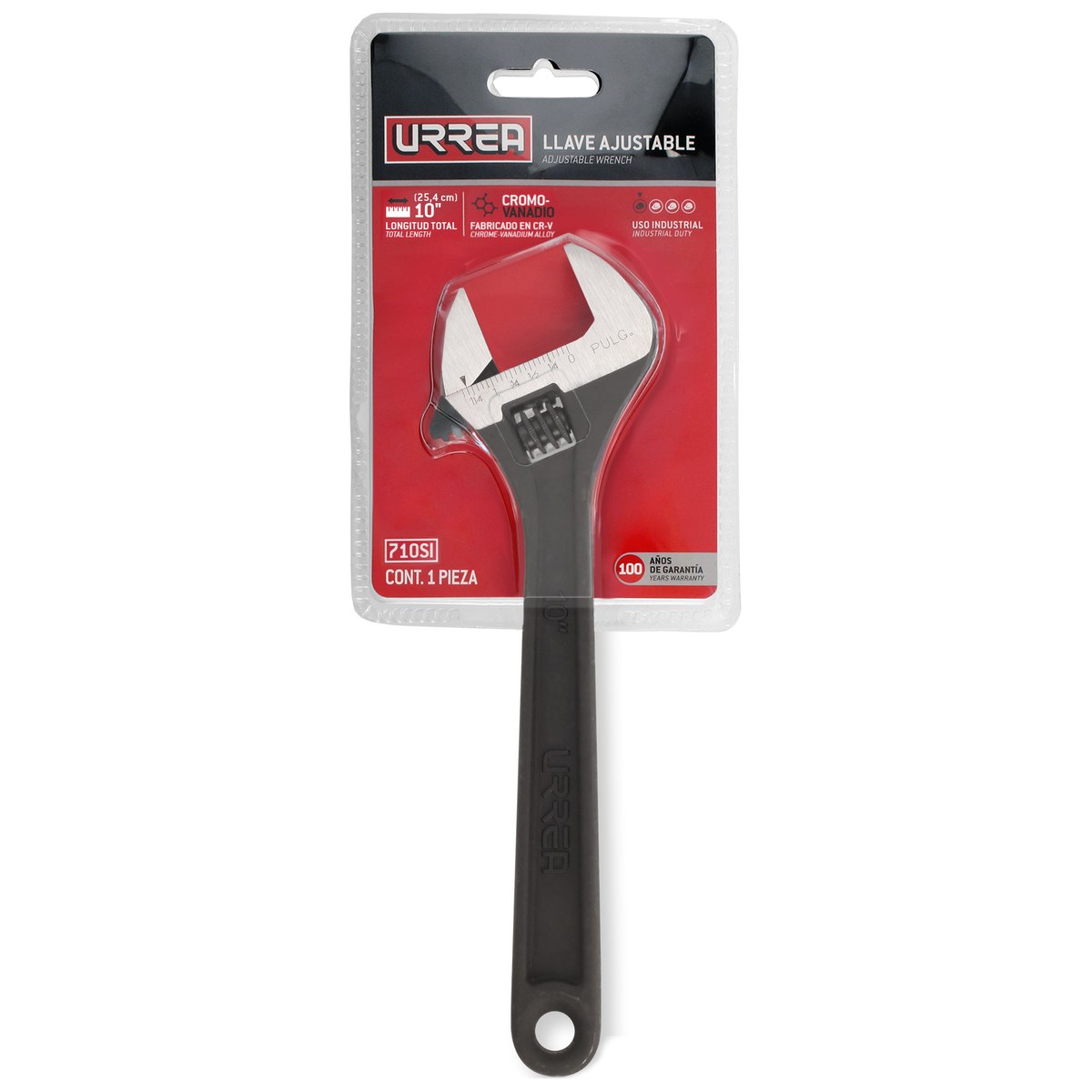 Llave ajustable fosfatizada 10" Urrea - Imagen 2