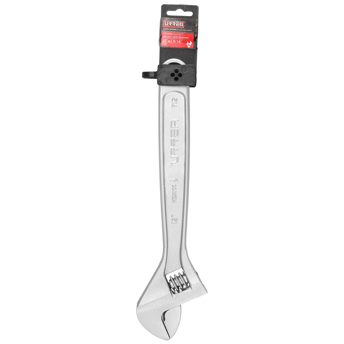 Llave ajustable cromada 12" Urrea - Imagen 2