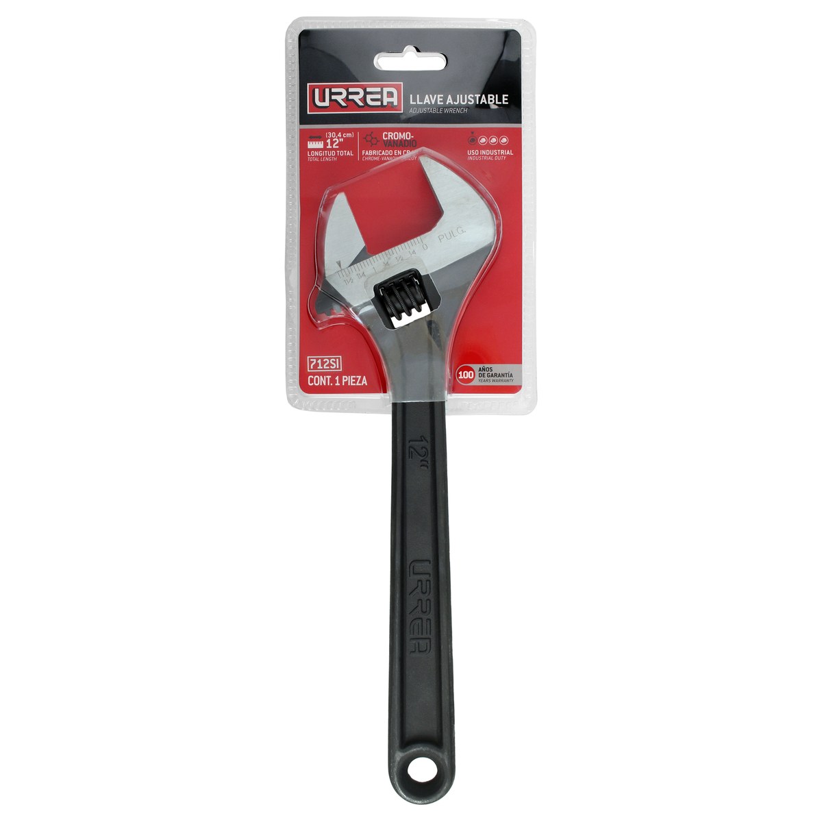 Llave ajustable fosfatizada 12" Urrea - Imagen 2