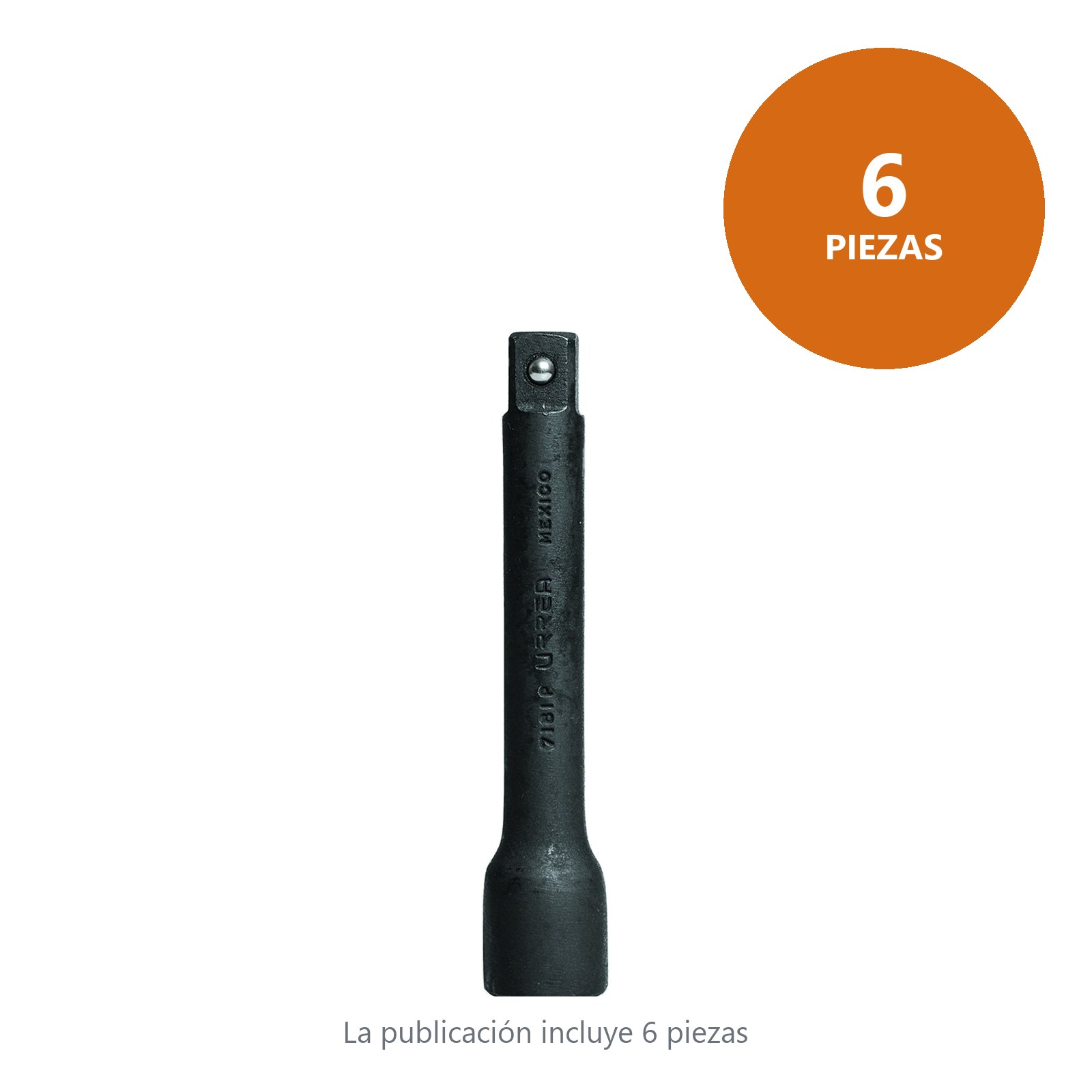 Extensión con perno para dado de impacto cuadro de 1/2", 5" Urrea - Imagen 2