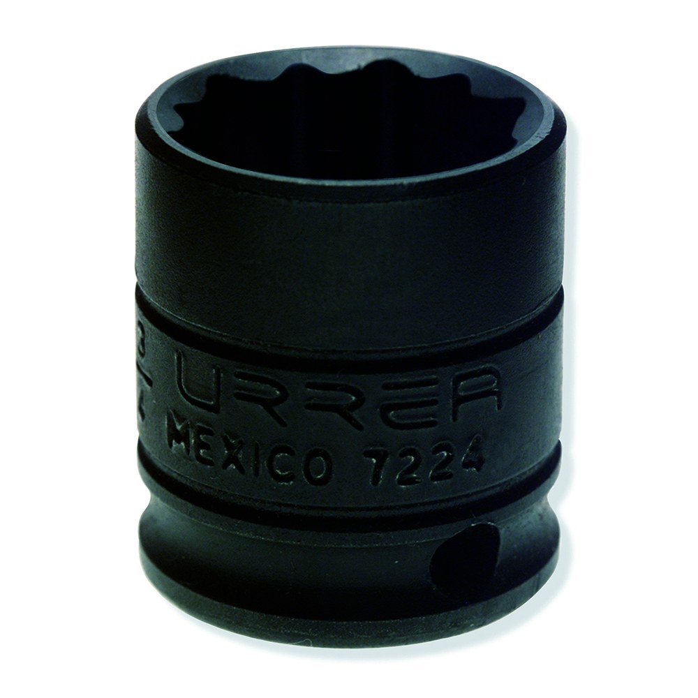 Dado de impacto cuadro de 3/8", 12 puntas, en pulgadas, 3/4" Urrea